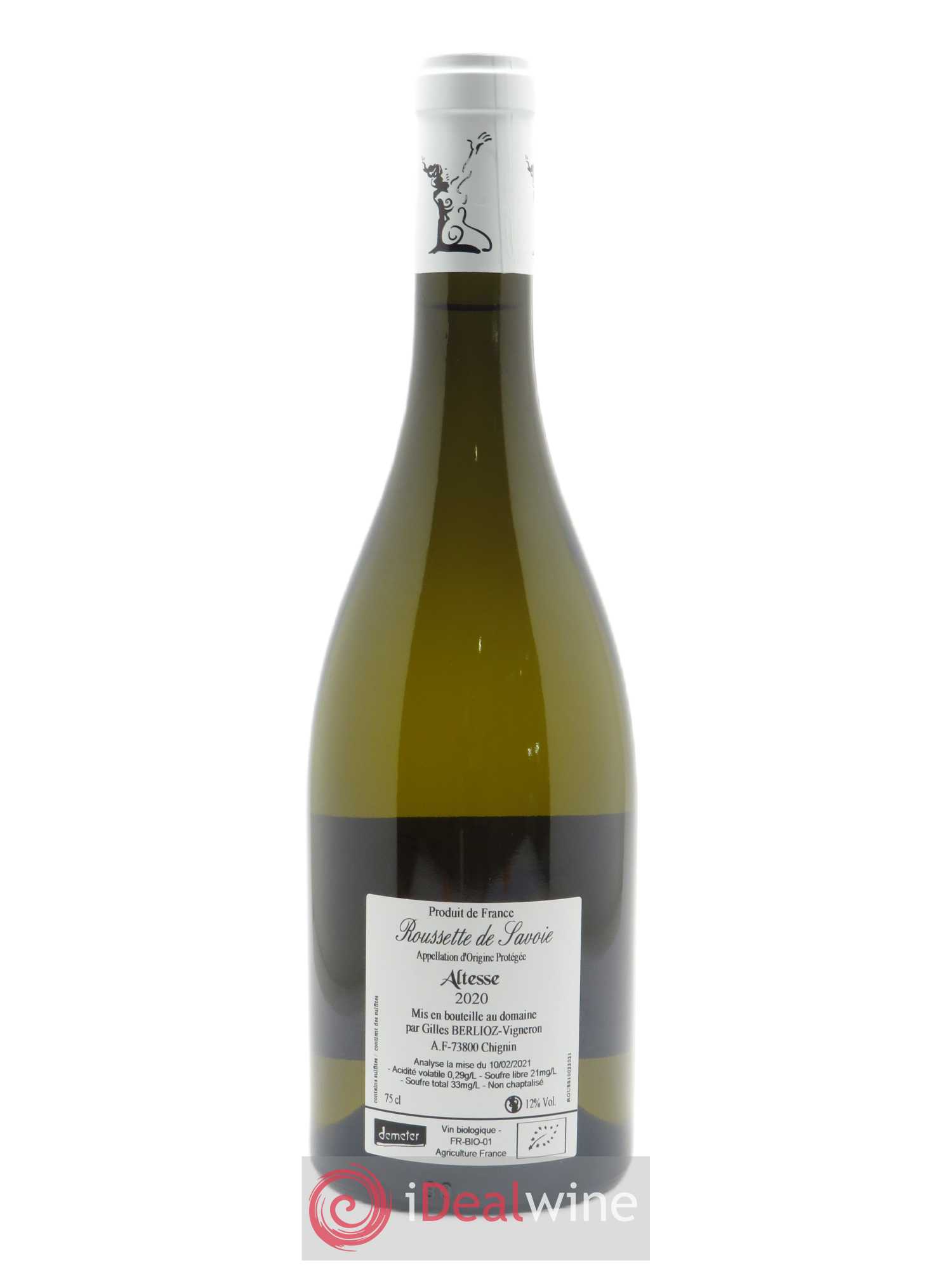 Roussette de Savoie El Hem Gilles Berlioz 2020 - Lot of 1 bottle - 1