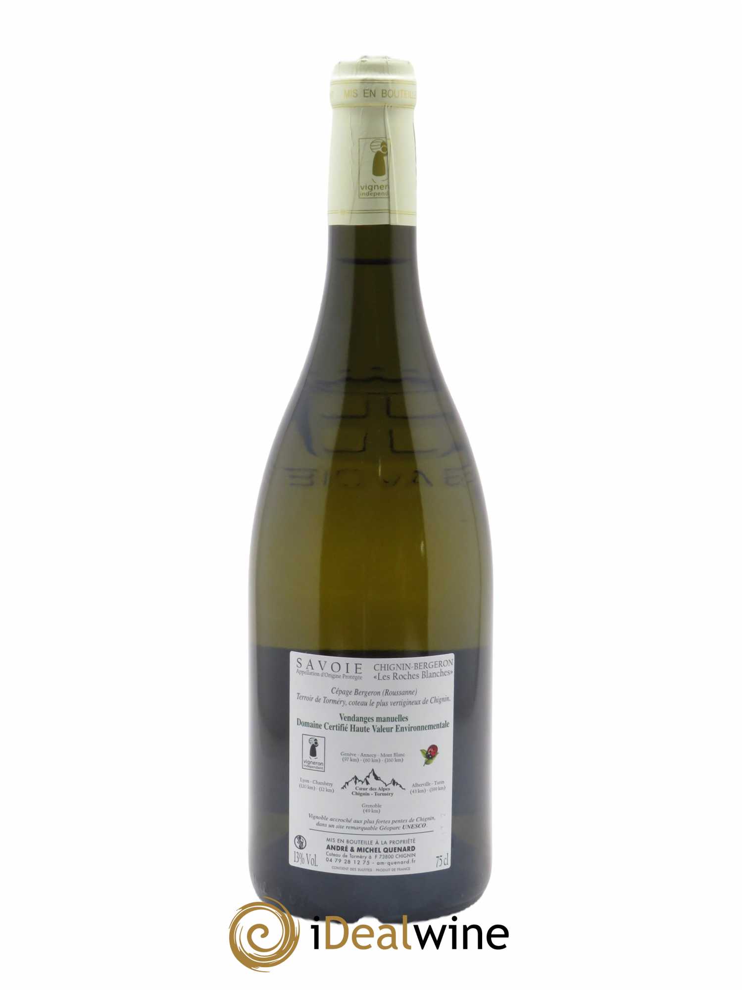 Vin de Savoie Chignin-Bergeron André et Michel Quenard 2021 - Lot de 1 bouteille - 1