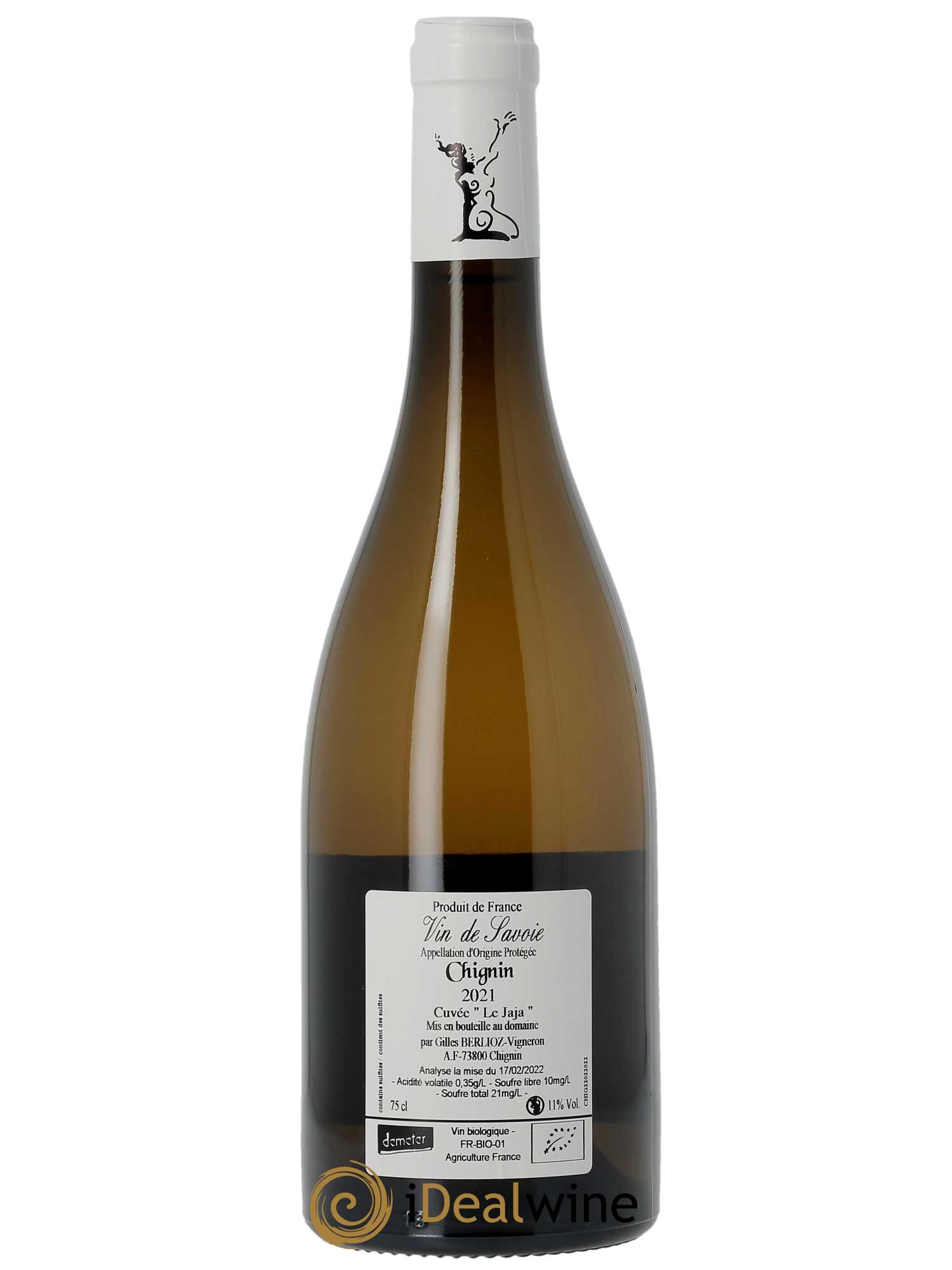 Vin de Savoie Chignin Le Jaja Gilles Berlioz 2021 - Lot de 1 bouteille - 1