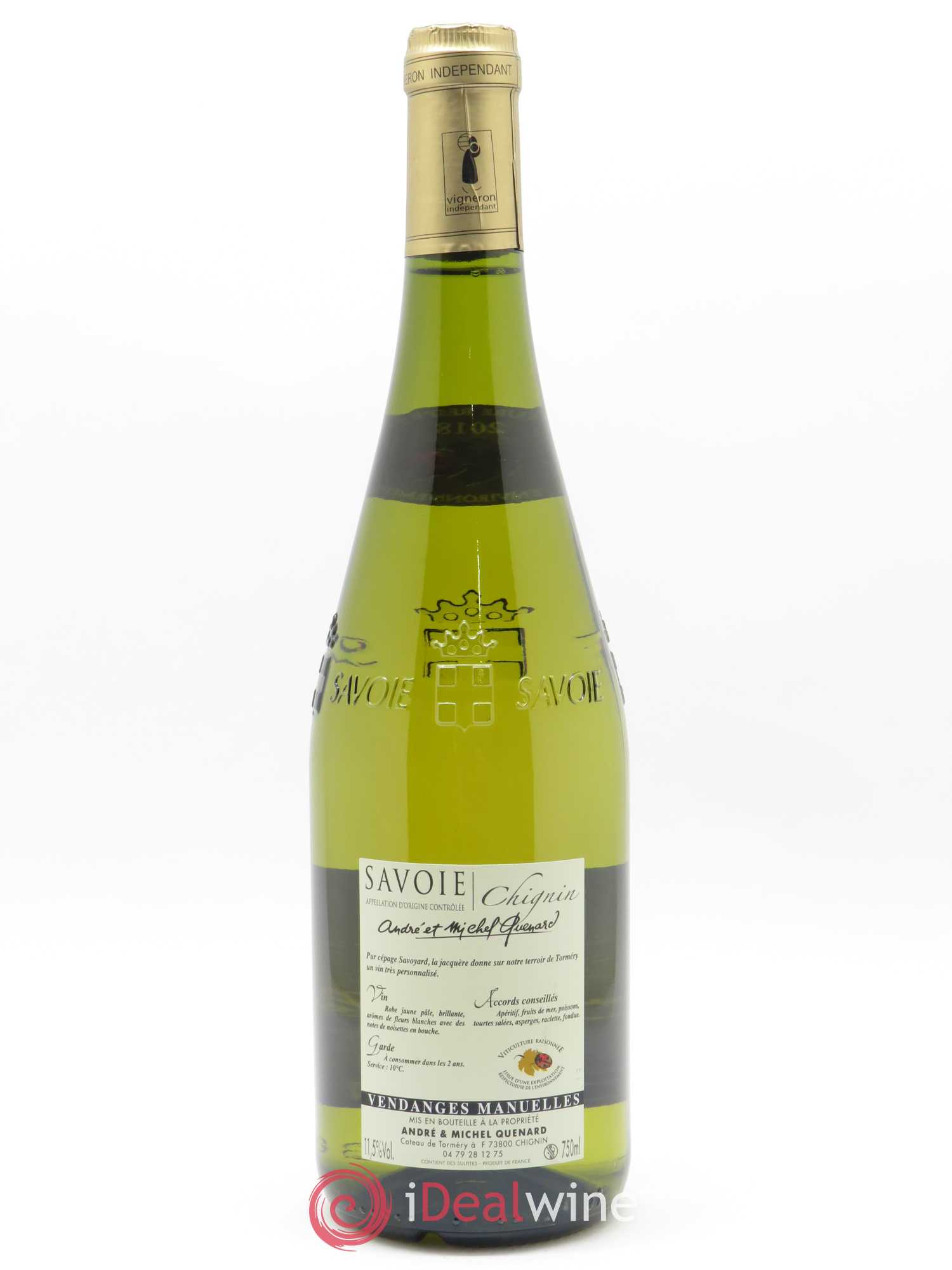 Vin de Savoie Chignin André et Michel Quenard 2018 - Lot de 1 bouteille - 1