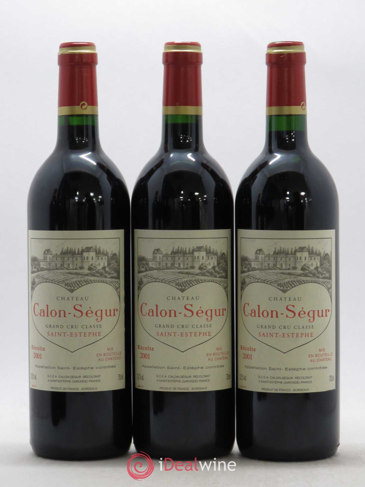 Château Calon Ségur 3ème Grand Cru Classé 2001 - Lot de 6 bouteilles - 2