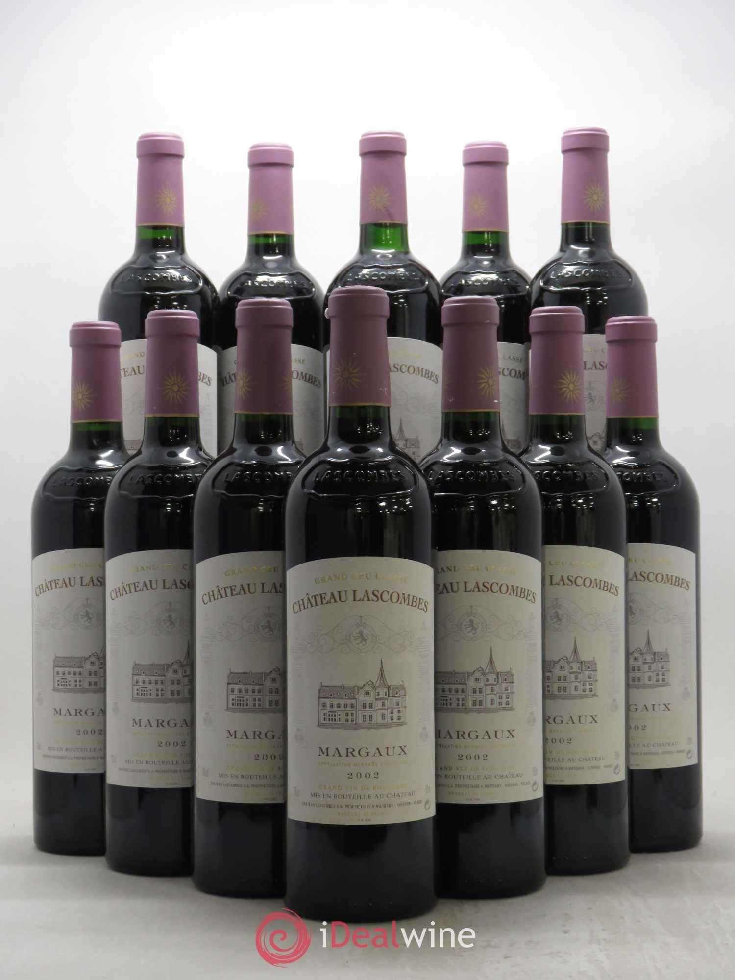 Château Lascombes 2ème Grand Cru Classé 2002 - Lot de 12 bouteilles - 0