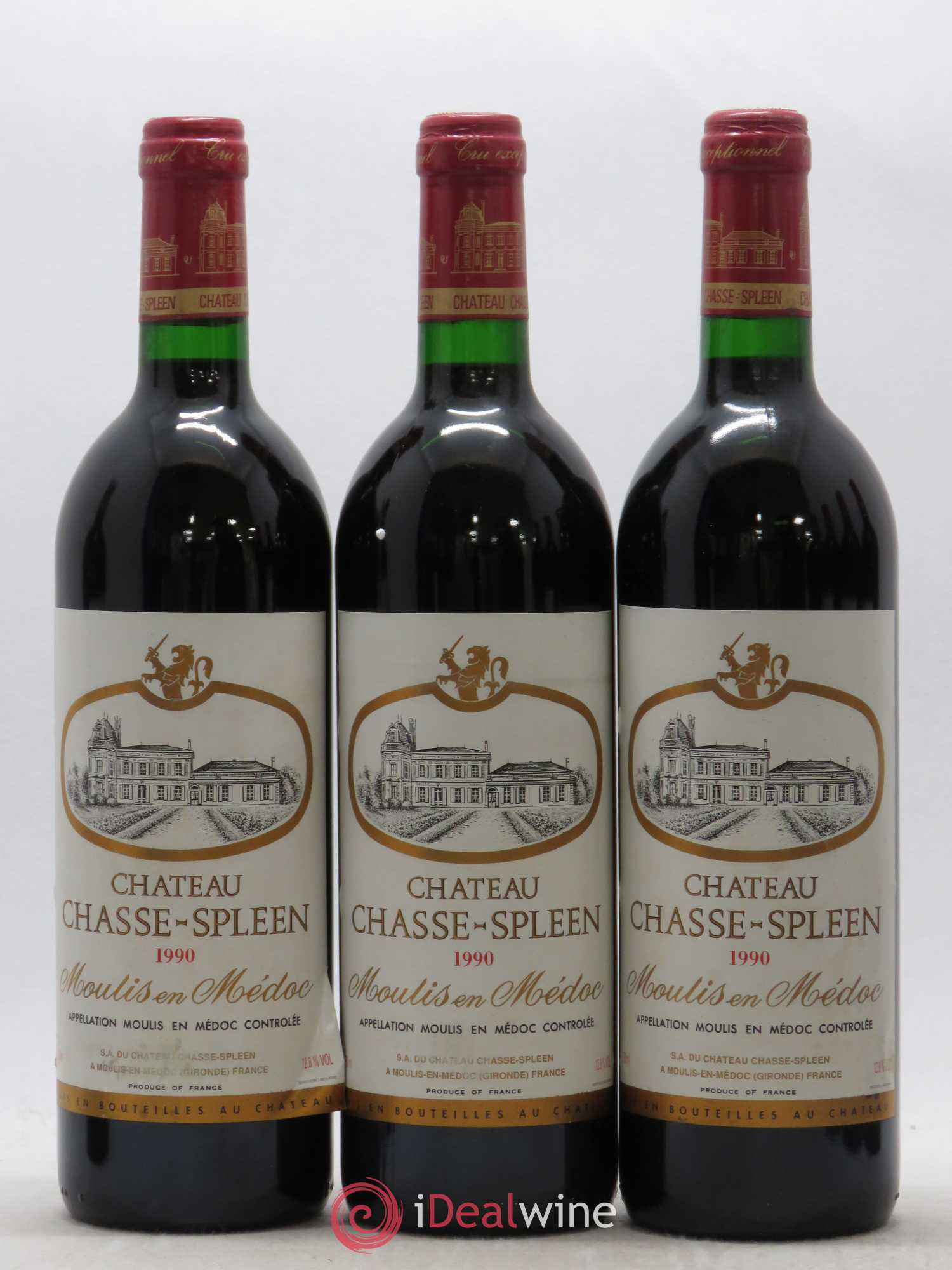 Château Chasse Spleen 1990 - Lot de 12 bouteilles - 2