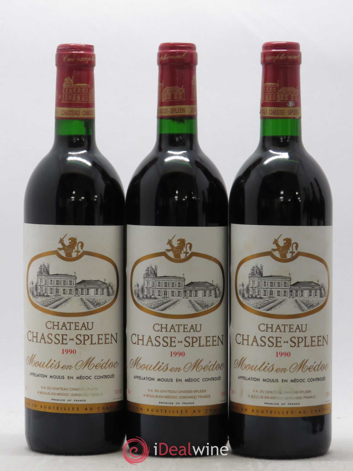 Château Chasse Spleen 1990 - Lot de 12 bouteilles - 3
