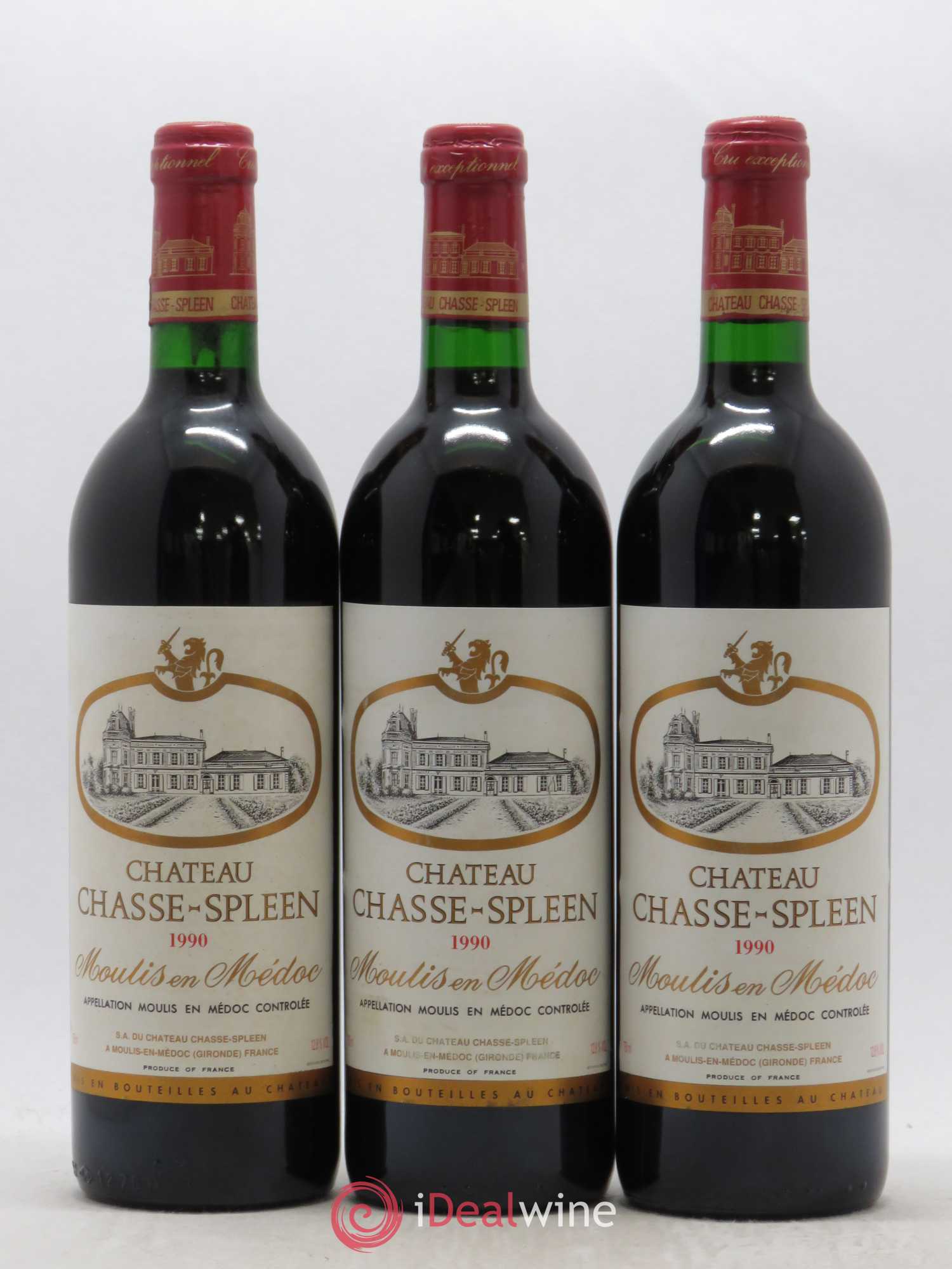 Château Chasse Spleen 1990 - Lot de 12 bouteilles - 4