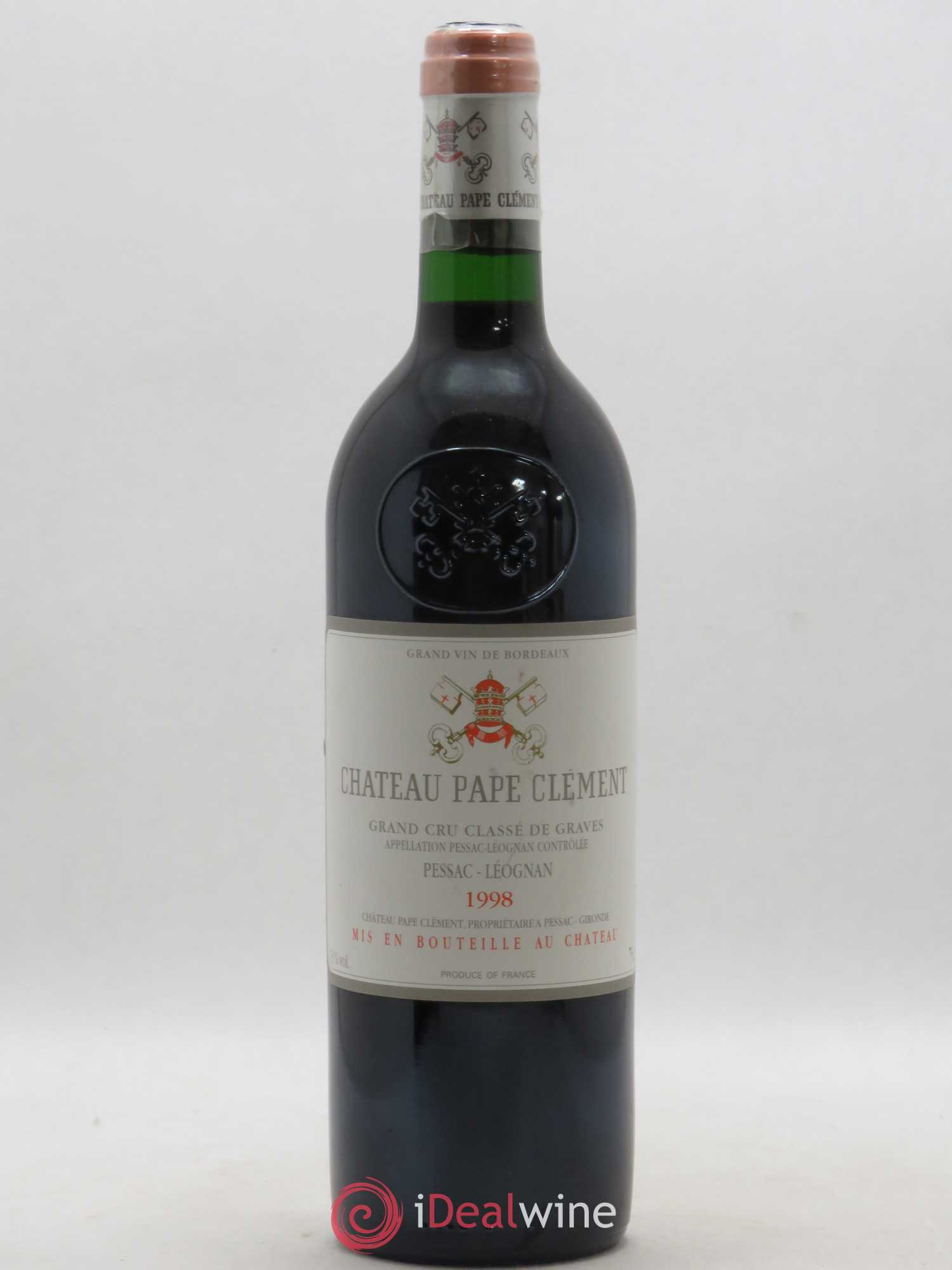 Château Pape Clément Cru Classé de Graves 1998 - Lot de 1 bouteille - 0