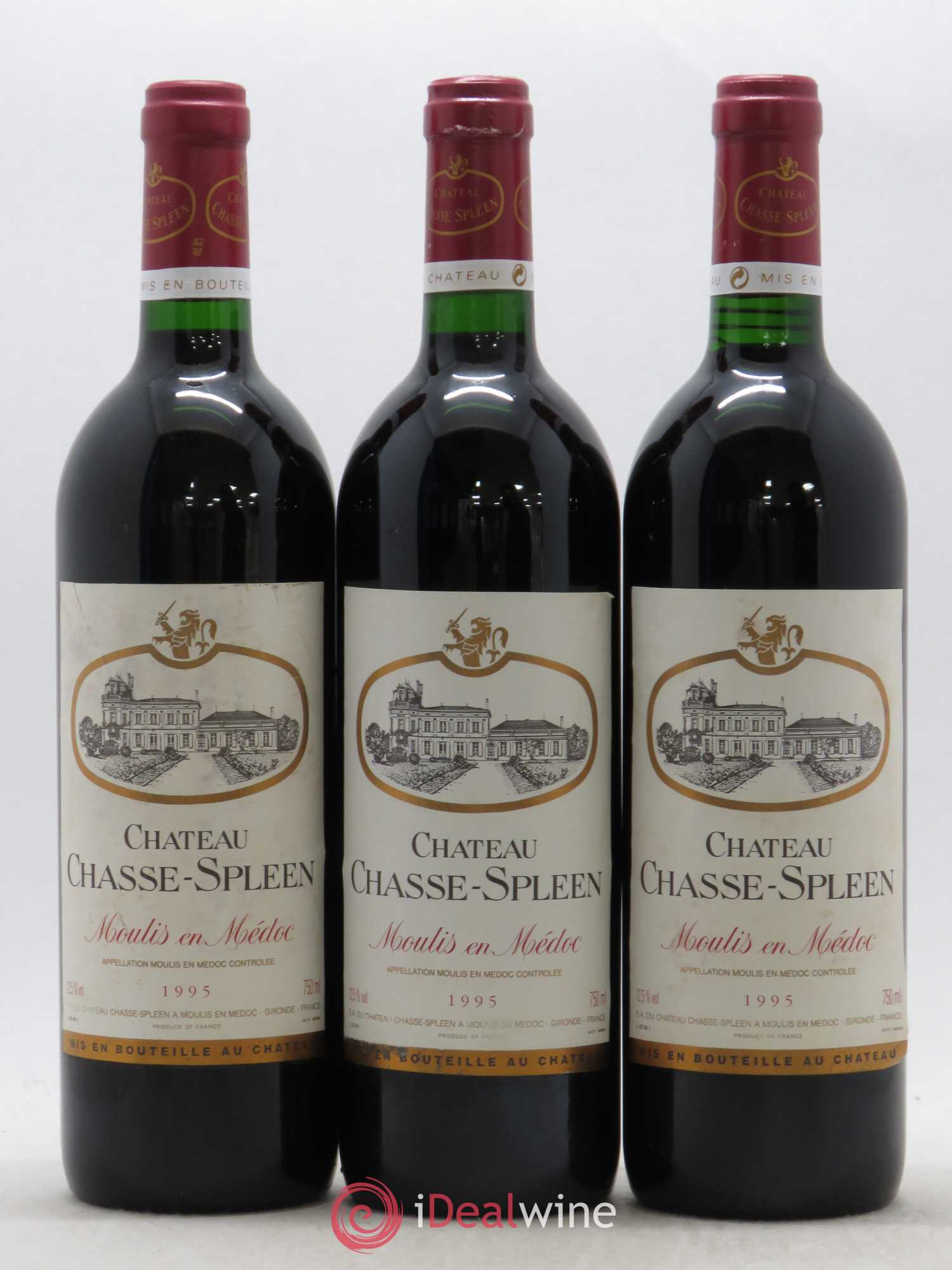 Château Chasse Spleen 1995 - Lot de 12 bouteilles - 1