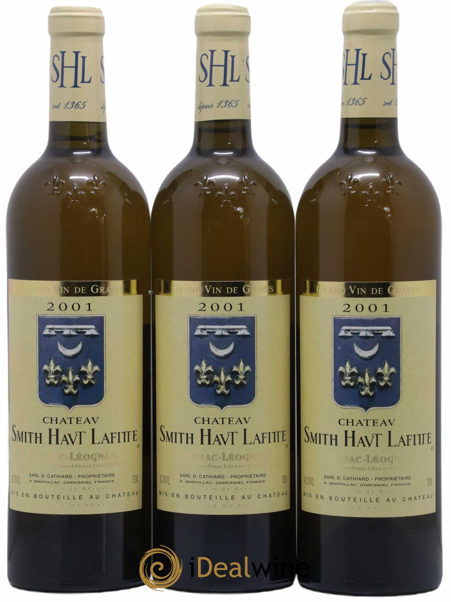 Château Smith Haut Lafitte 2001 - Lot de 3 bouteilles - 0