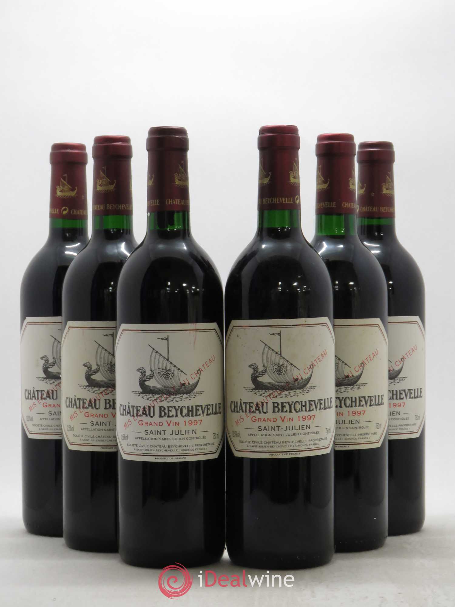 Château Beychevelle 4ème Grand Cru Classé 1997 - Lot de 6 bouteilles - 0