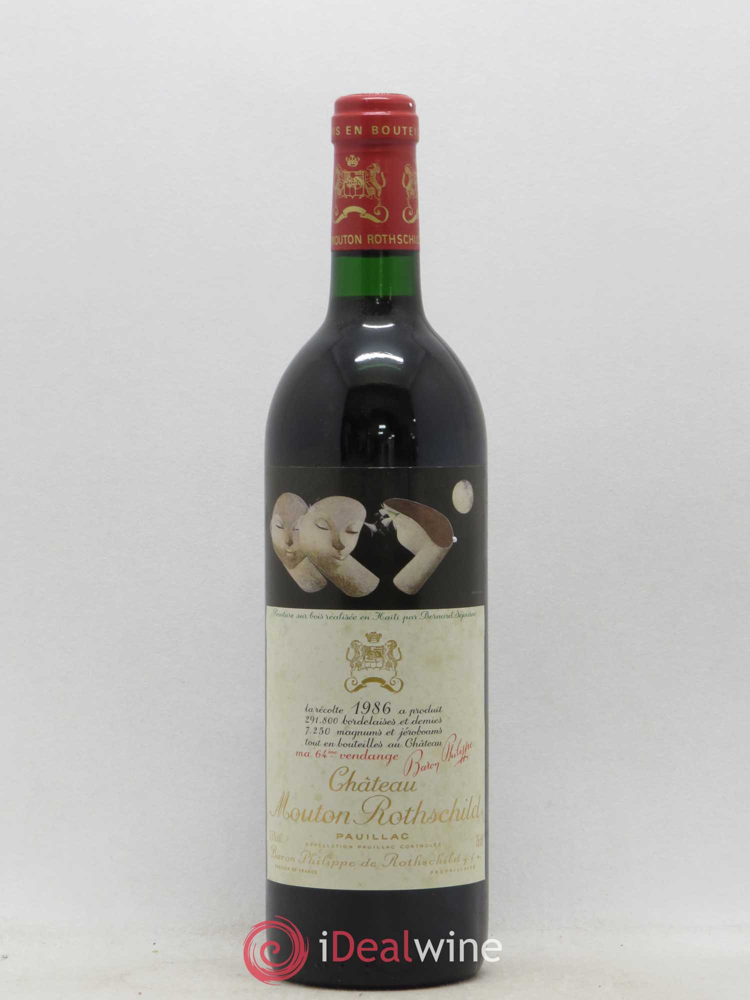 Château Mouton Rothschild 1er Grand Cru Classé 1986 - Lot de 1 bouteille - 0