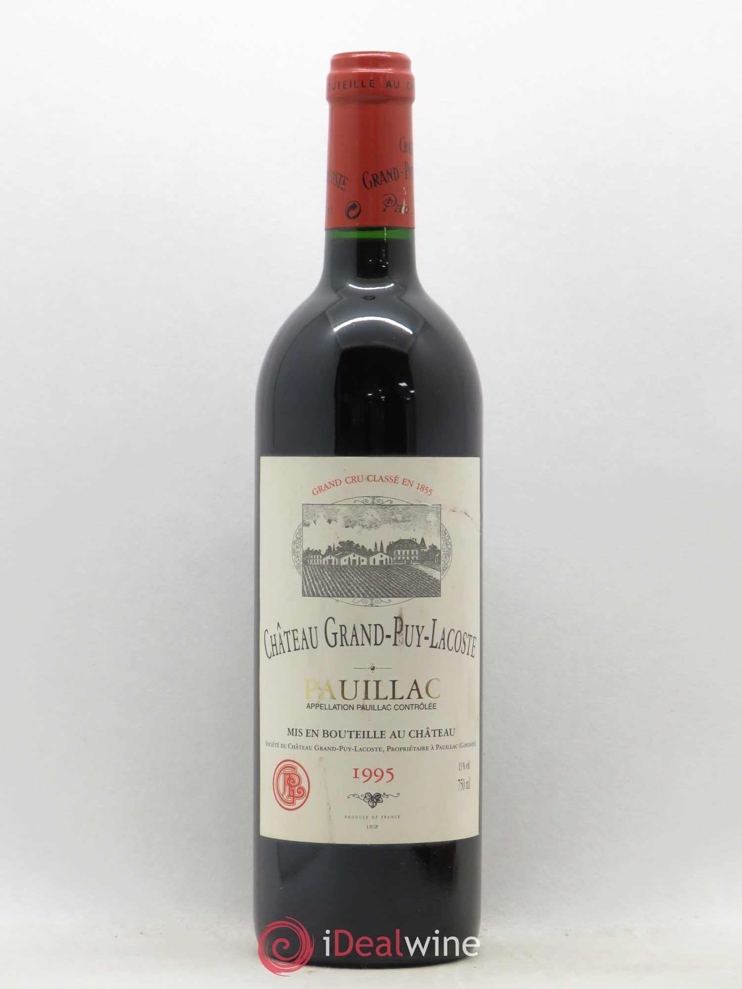 Château Grand Puy Lacoste 5ème Grand Cru Classé 1995 - Lot de 1 bouteille - 0
