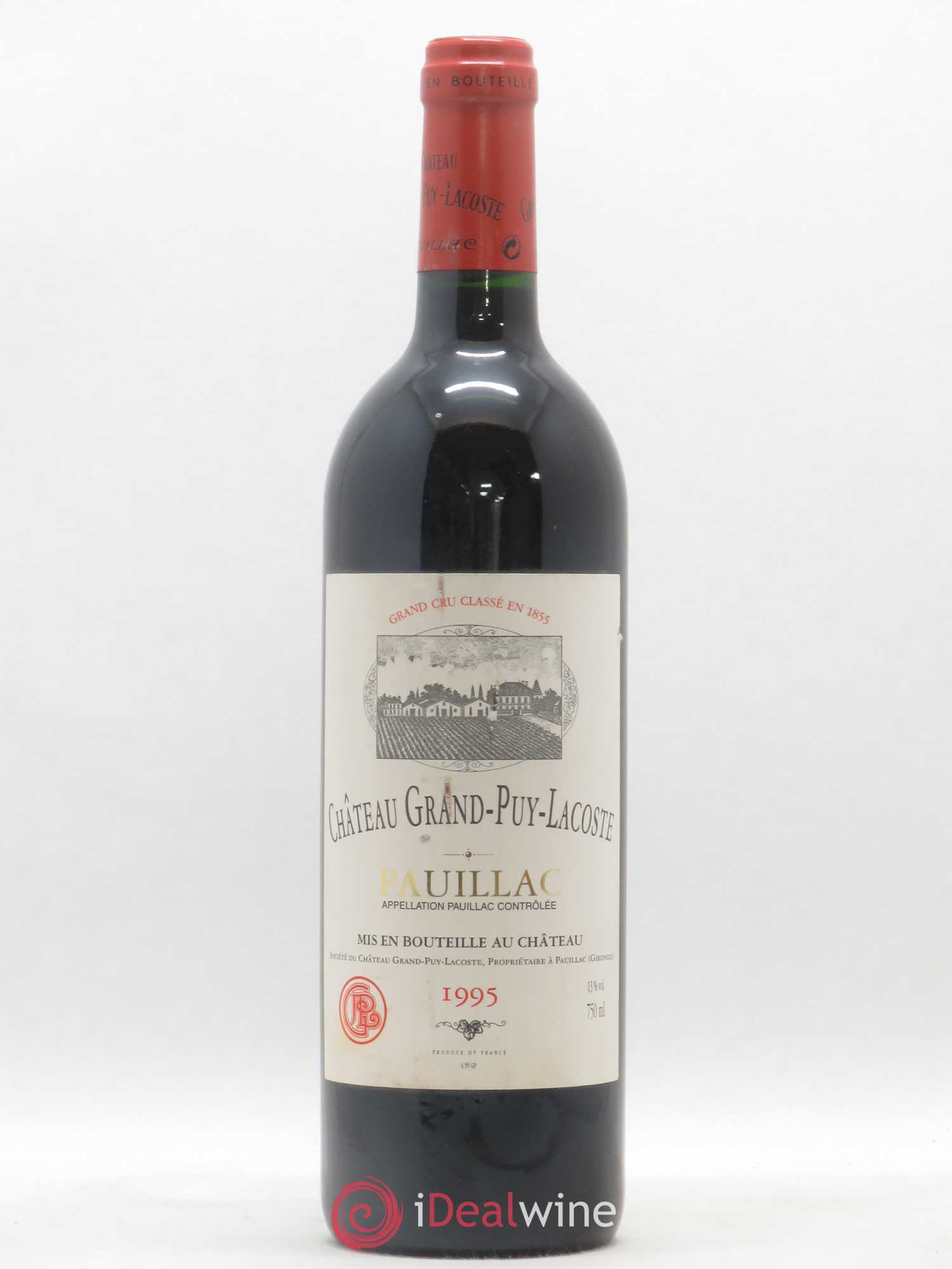 Château Grand Puy Lacoste 5ème Grand Cru Classé 1995 - Lot de 1 bouteille - 0