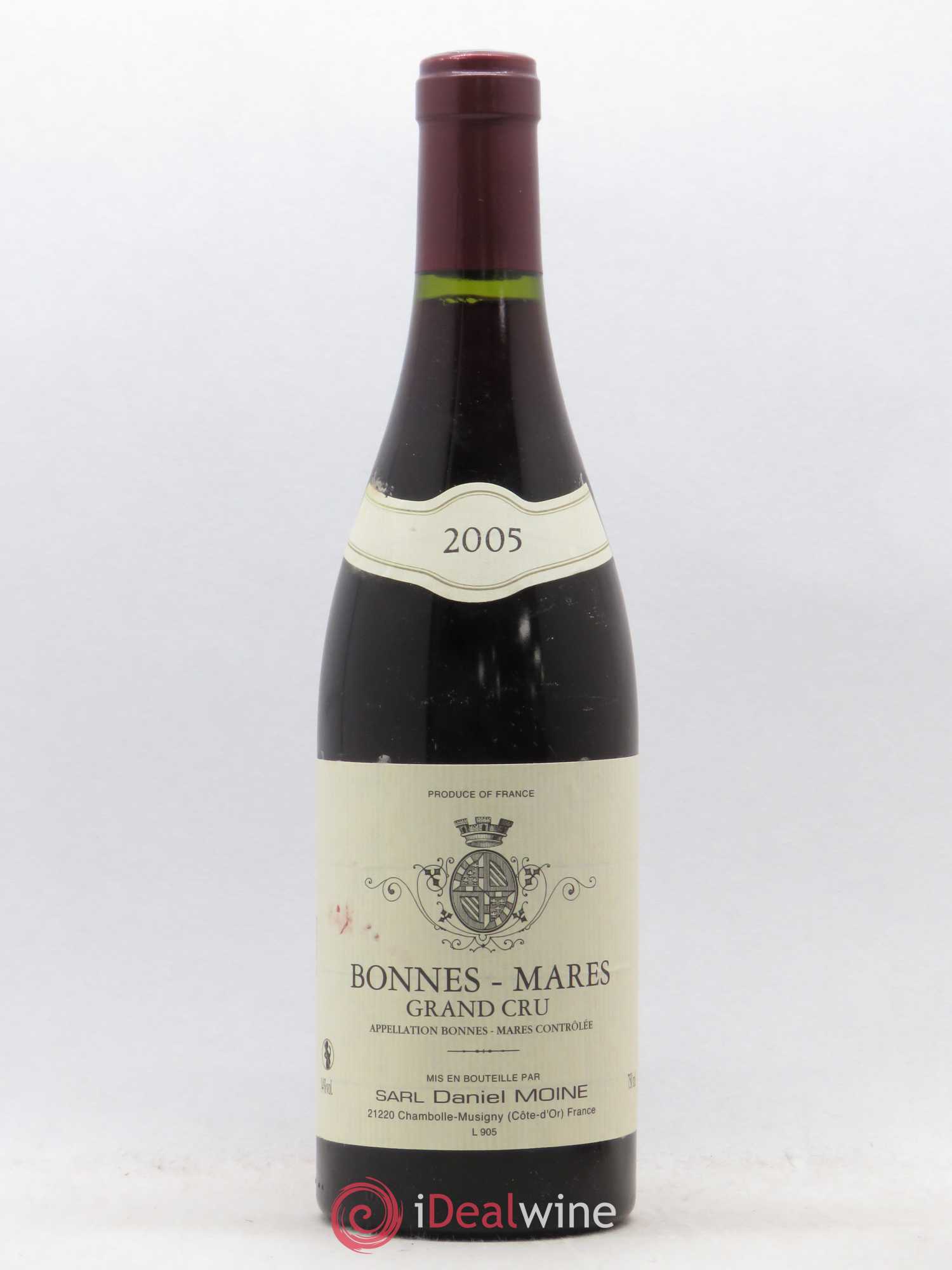 Bonnes-Mares Grand Cru Moine-Hudelot (Domaine) 2005 - Lot de 1 bouteille - 0