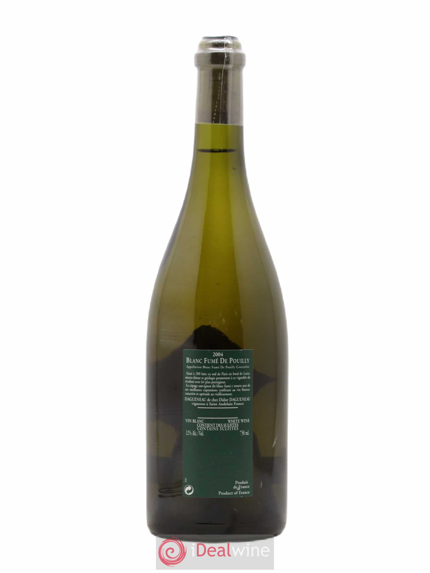 Vin de France (anciennement Pouilly-Fumé) Silex Dagueneau (Domaine Didier - Louis-Benjamin) 2004 - Lot de 1 bouteille - 1