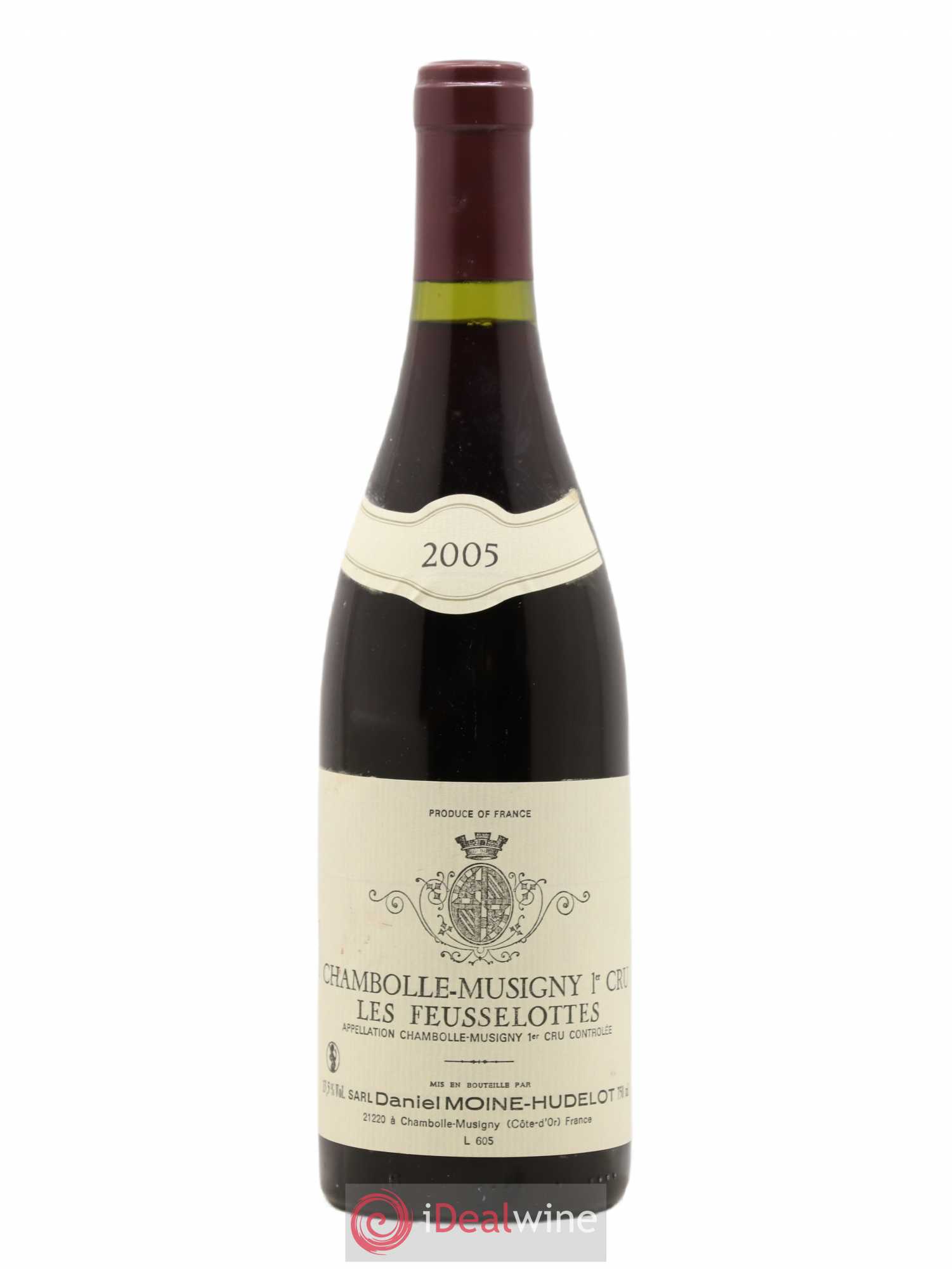 Chambolle-Musigny 1er Cru Les Feusselottes Moine-Hudelot (Domaine) 2005 - Lot de 1 bouteille - 0