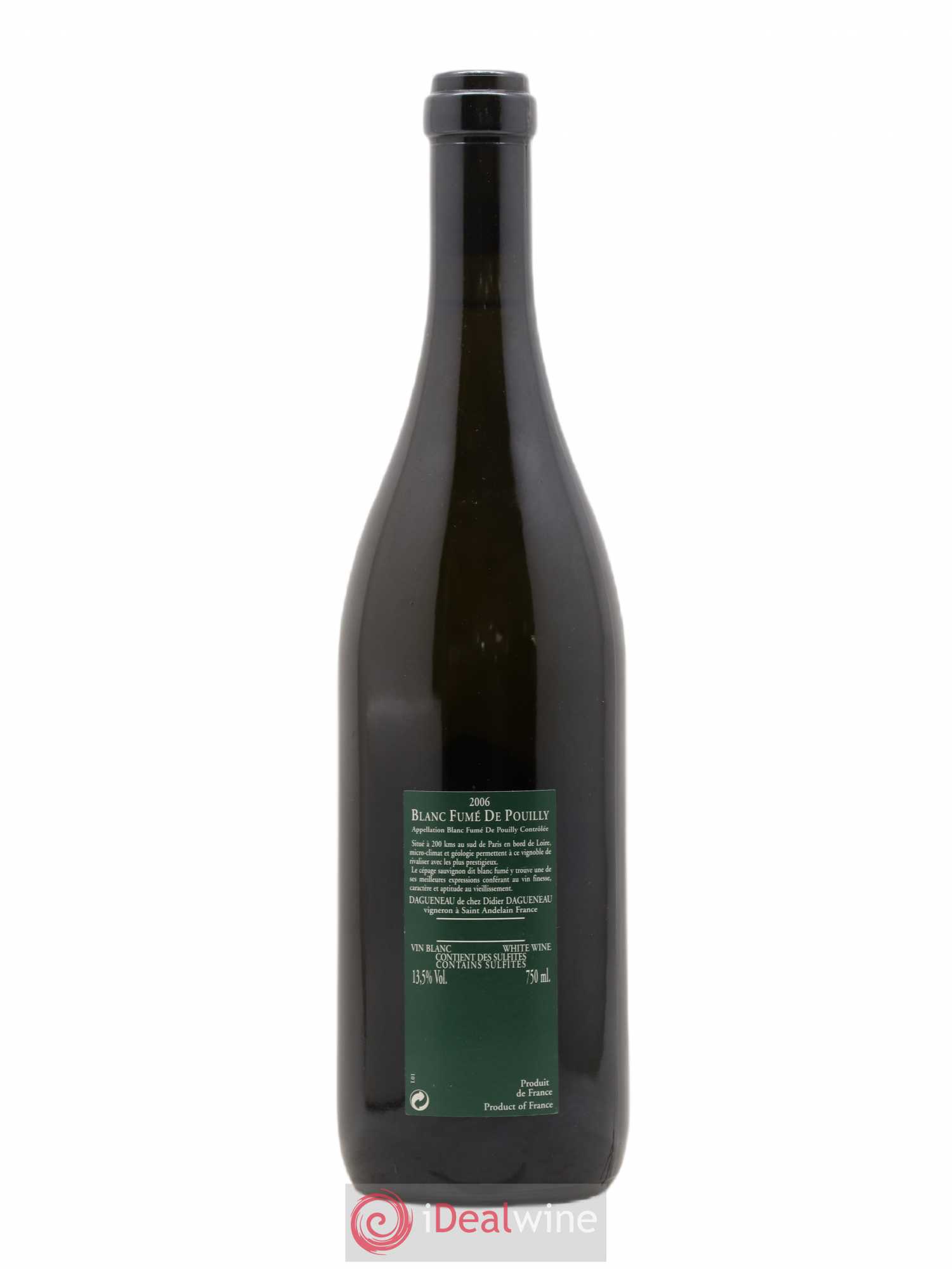 Vin de France (anciennement Pouilly-Fumé) Silex Dagueneau (Domaine Didier - Louis-Benjamin) 2006 - Lot de 1 bouteille - 1