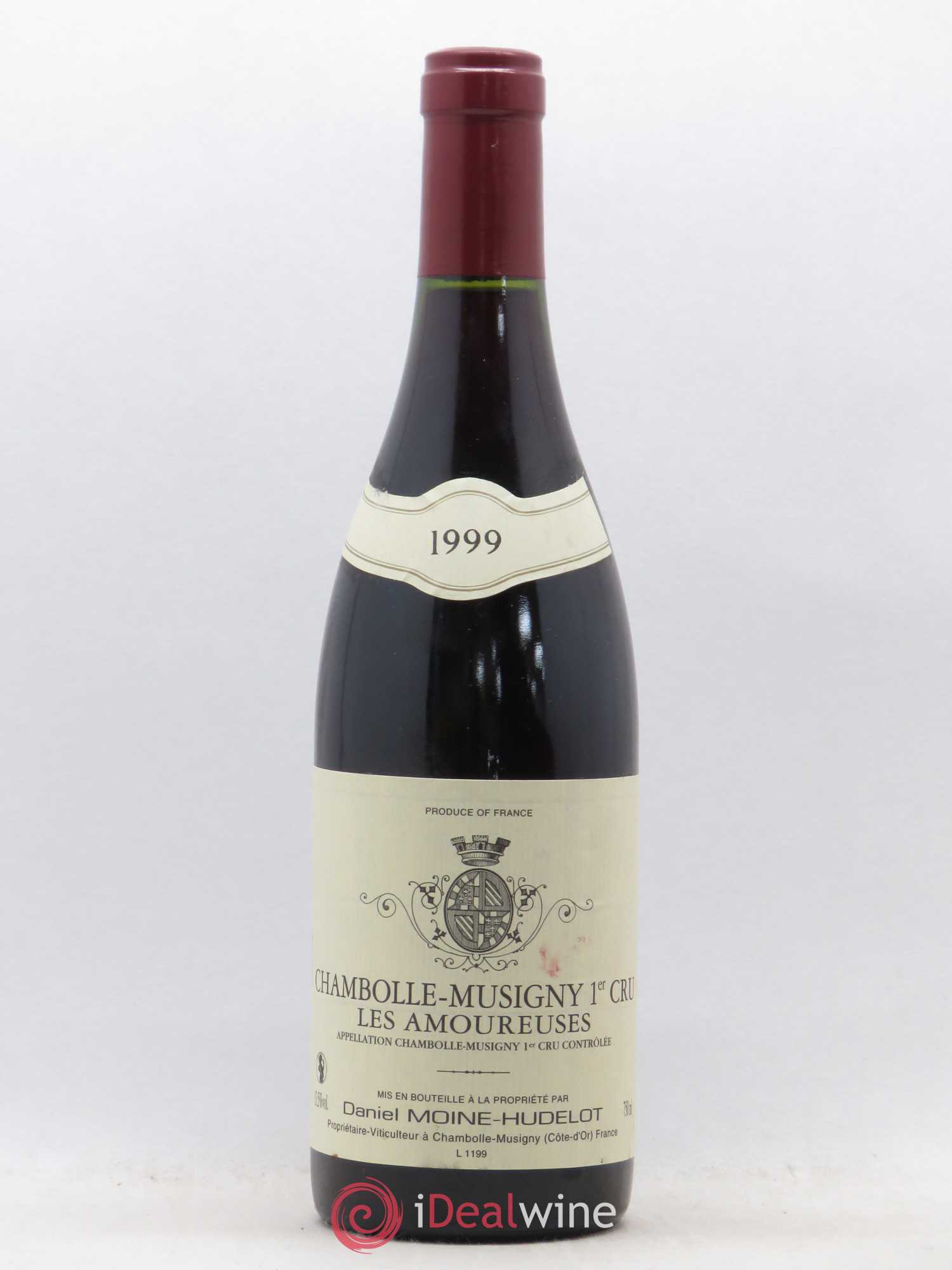 Chambolle-Musigny 1er Cru Les Amoureuses Moine-Hudelot (Domaine) 1999 - Lot de 1 bouteille - 0