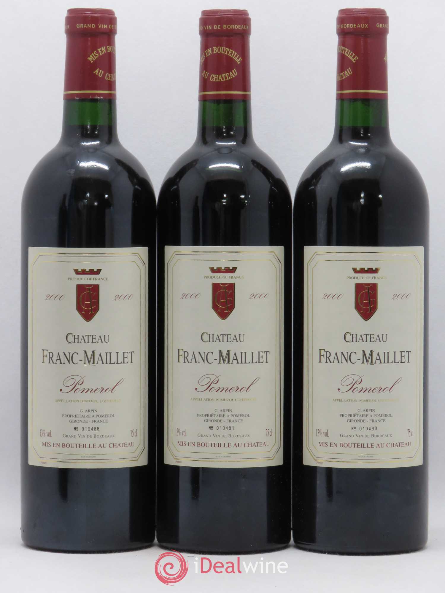 Pomerol Franc Maillet 2000 - Lot de 12 bouteilles - 3