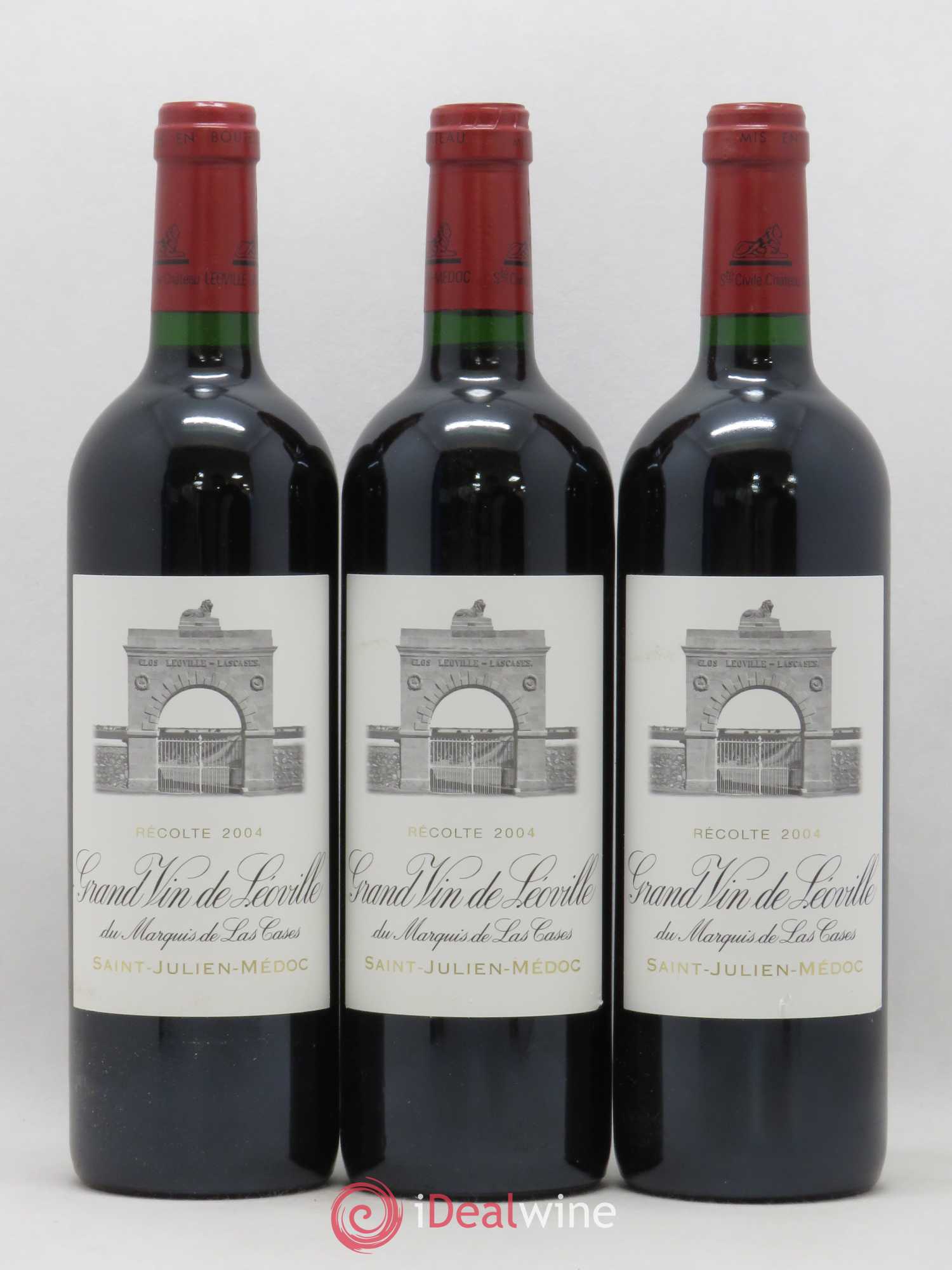 Château Léoville Las Cases 2ème Grand Cru Classé 2004 - Lot de 12 bouteilles - 2