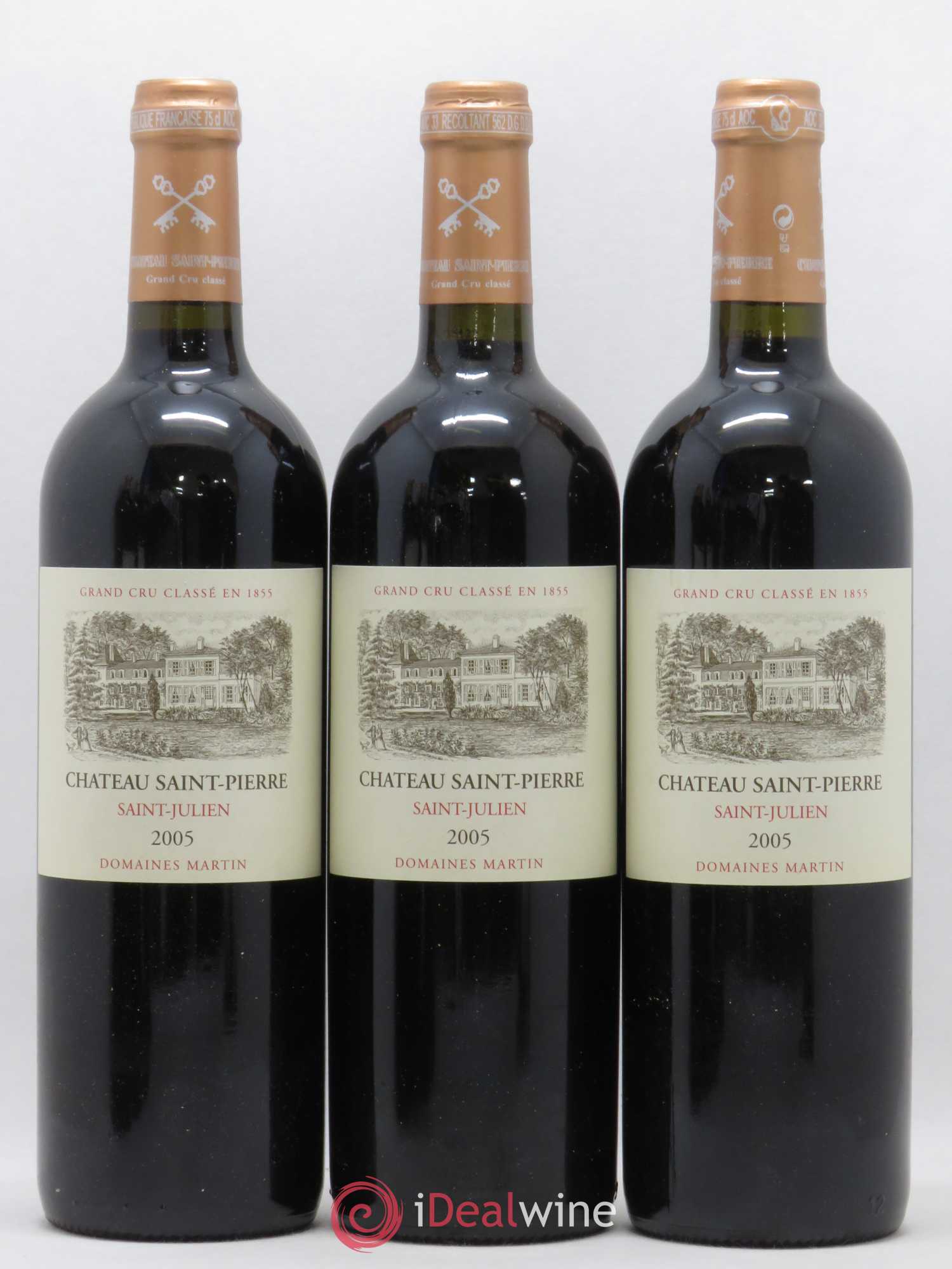Château Saint-Pierre 4ème Grand Cru Classé 2005 - Lot de 12 bouteilles - 1