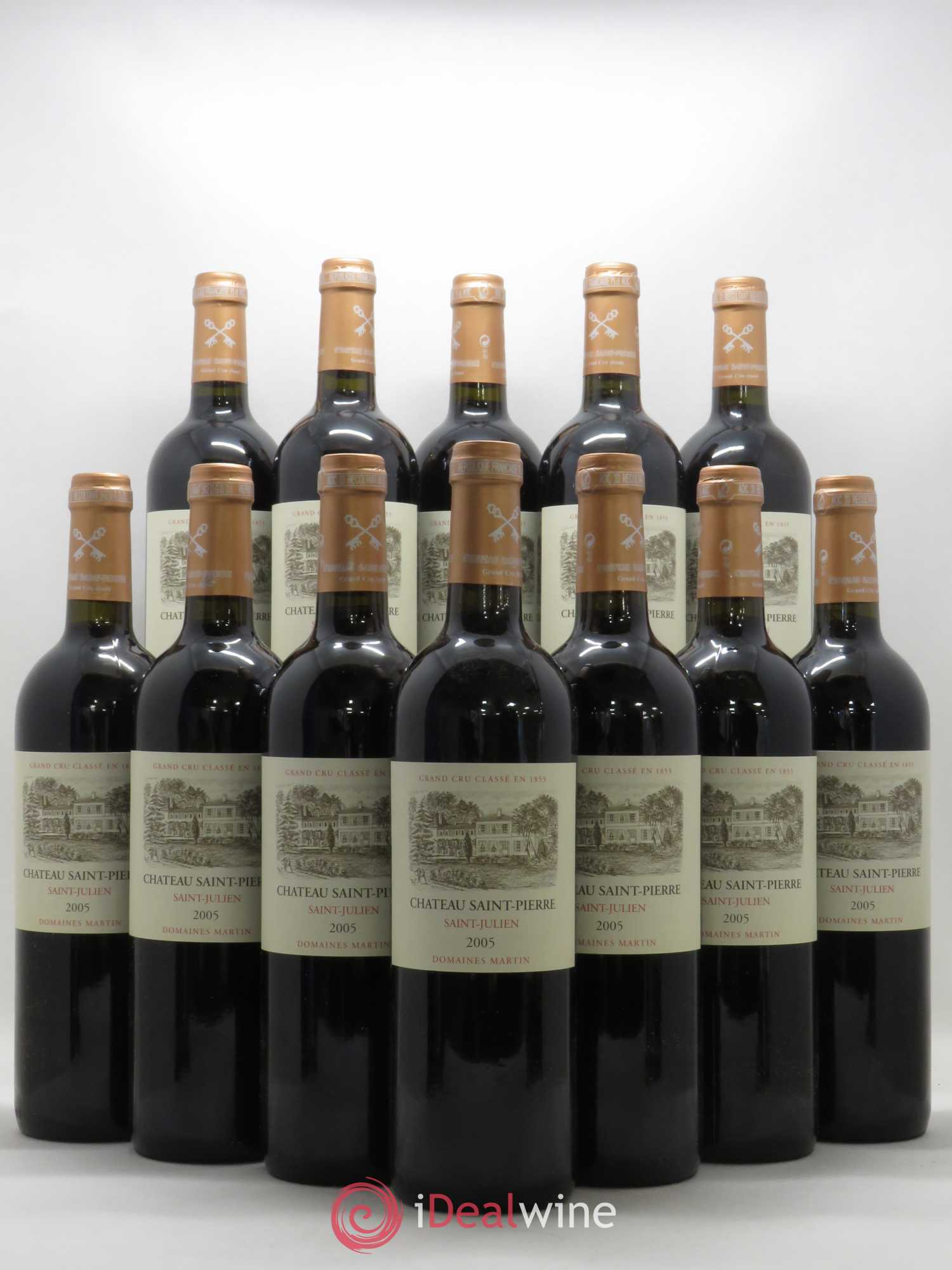 Château Saint-Pierre 4ème Grand Cru Classé 2005 - Lot de 12 bouteilles - 0
