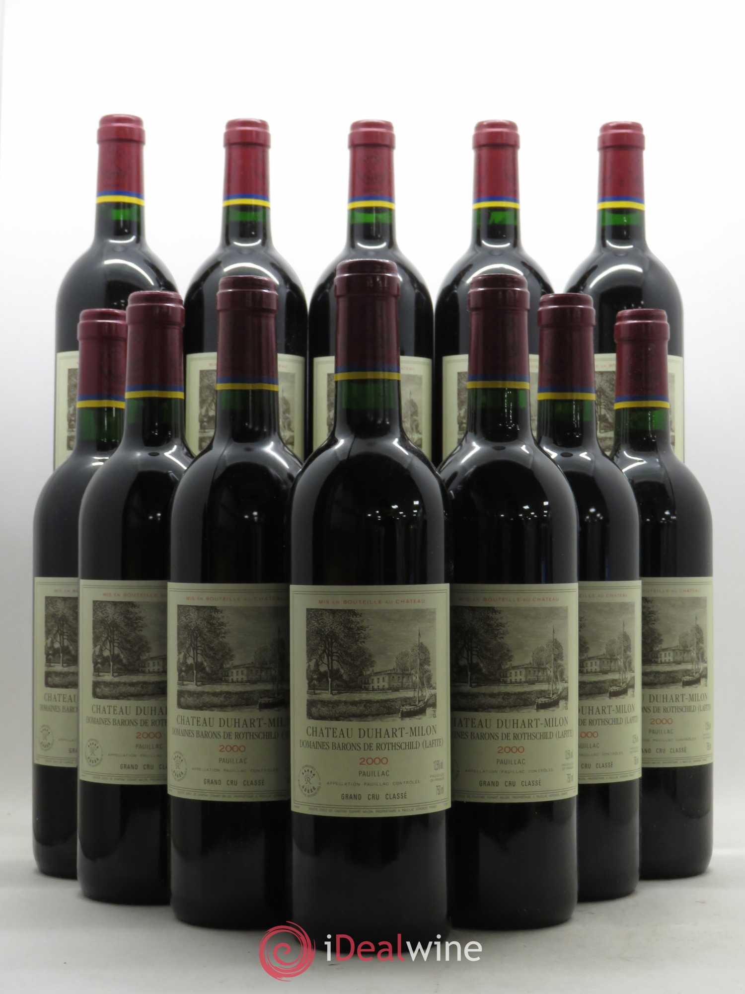 Château Duhart-Milon 4ème Grand Cru Classé 2000 - Lot de 12 bouteilles - 0