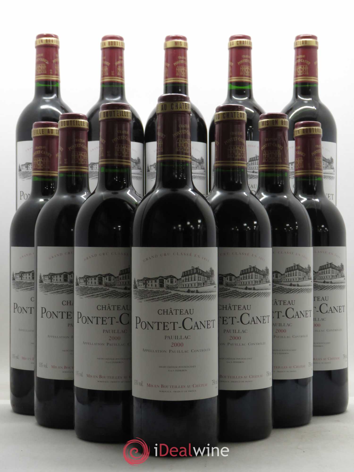Château Pontet Canet 5ème Grand Cru Classé (sans prix de réserve) 2000 - Lot de 12 bouteilles - 0