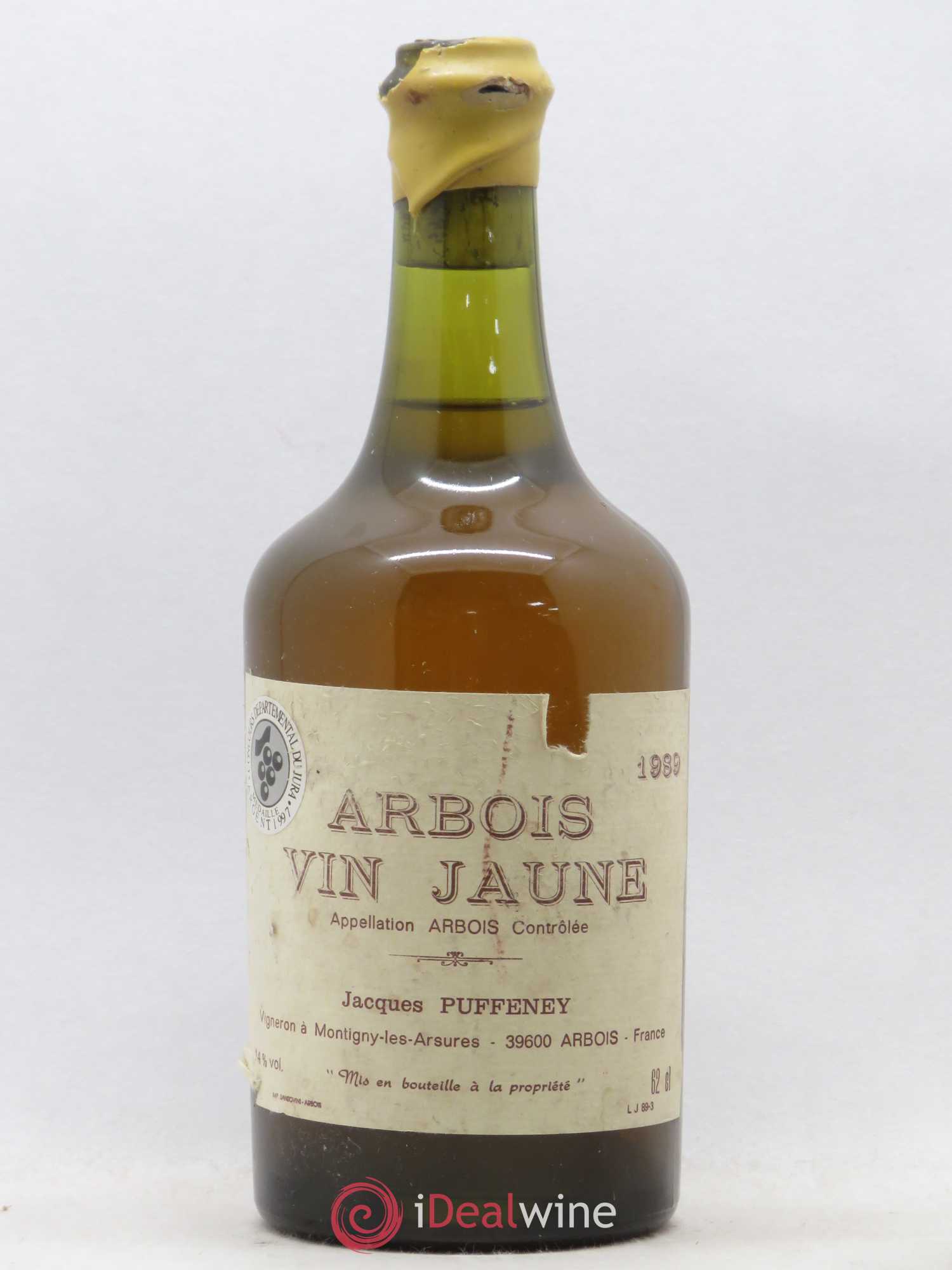 Arbois Vin Jaune Jacques Puffeney 1989 - Lot de 1 bouteille - 0