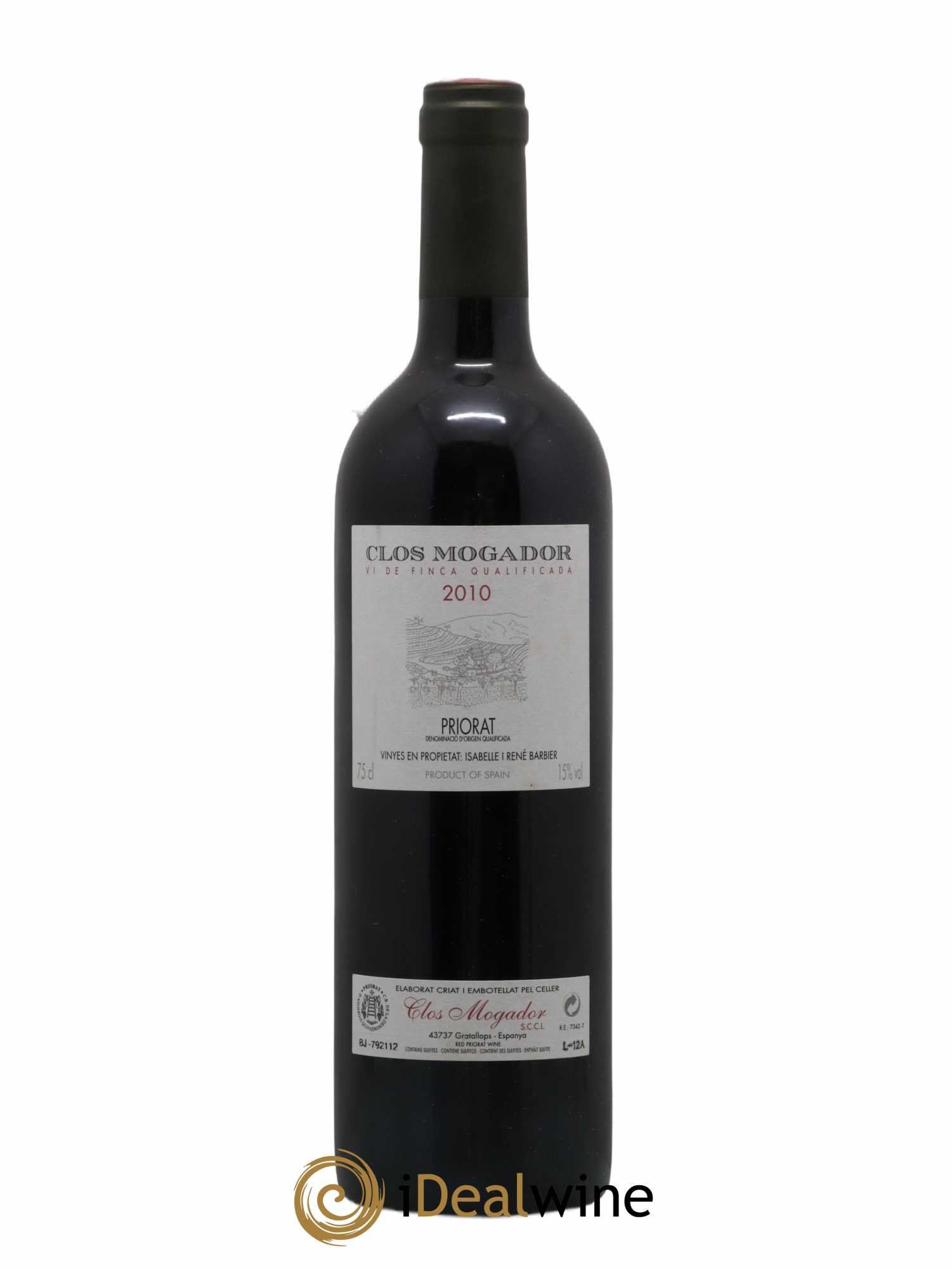 Priorat Clos Mogador DOCA René Barbier 2010 - Lot de 1 bouteille - 0