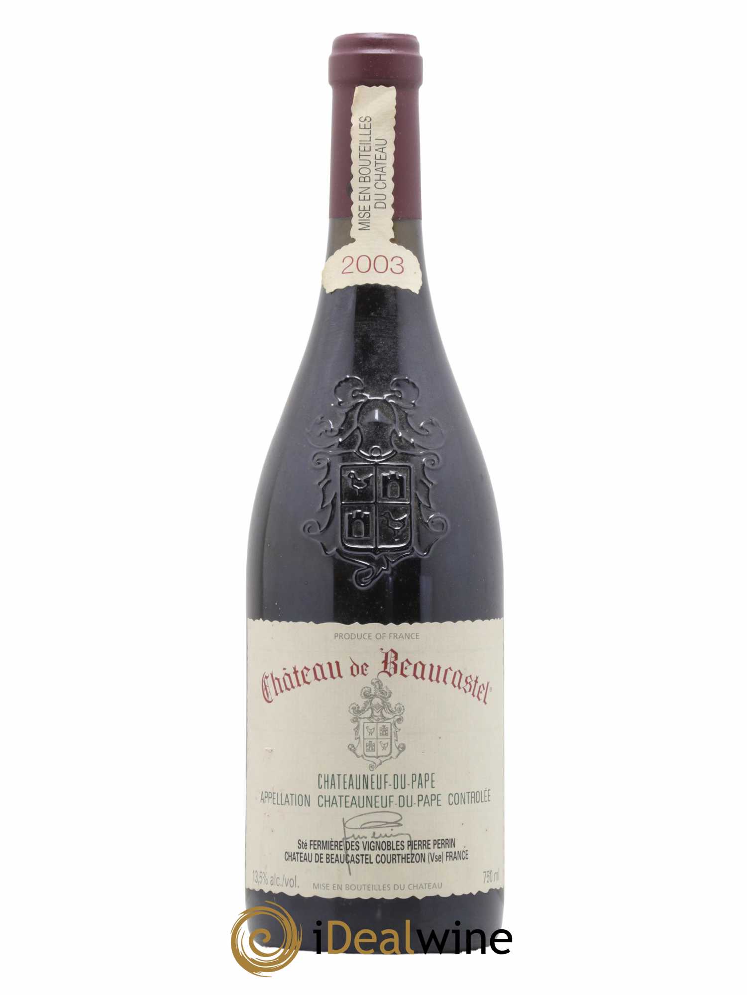Châteauneuf-du-Pape Château de Beaucastel Famille Perrin 2003 - Lot de 1 bouteille - 0