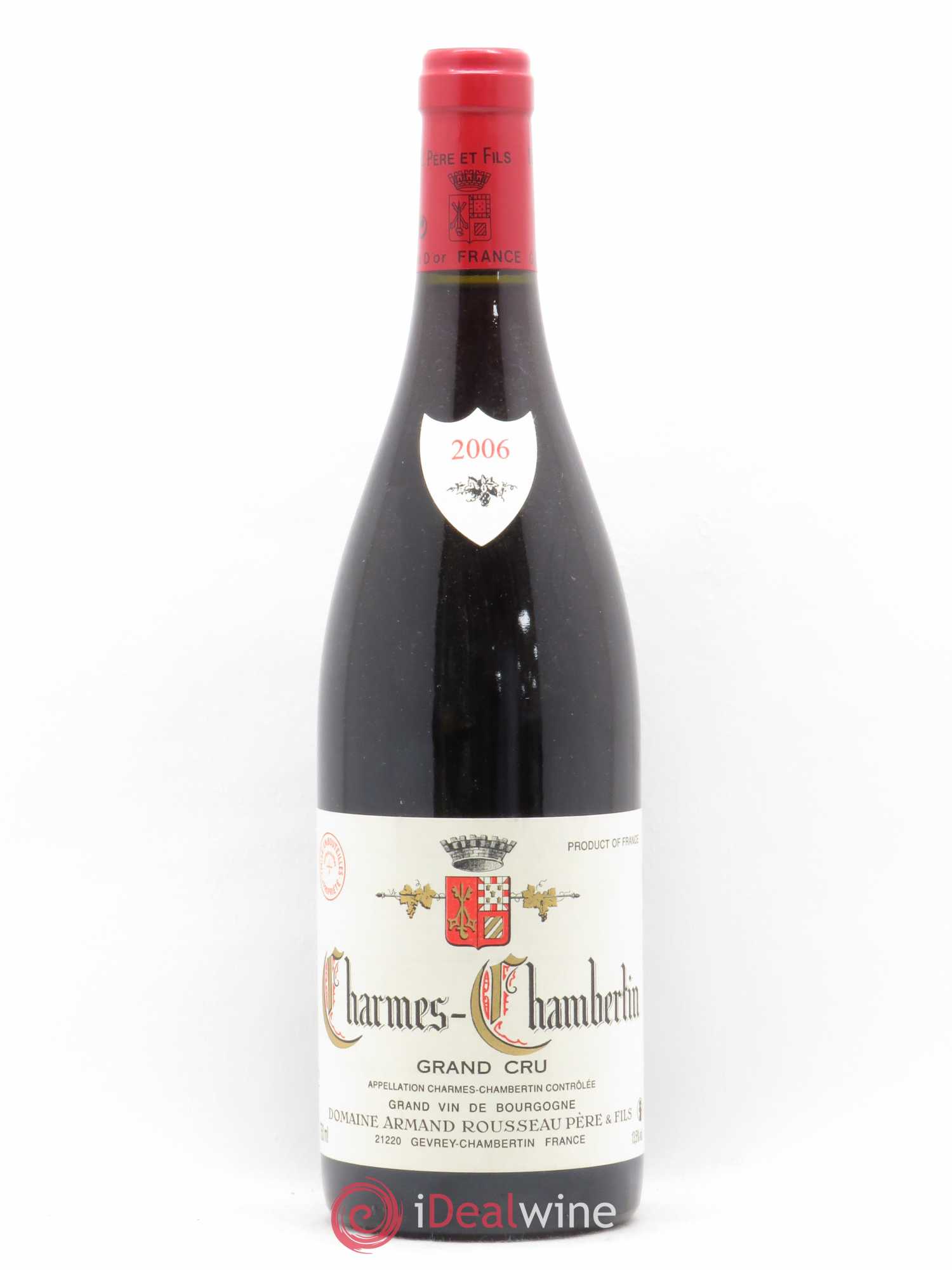 Charmes-Chambertin Grand Cru Armand Rousseau (Domaine) 2006 - Lot de 1 bouteille - 0