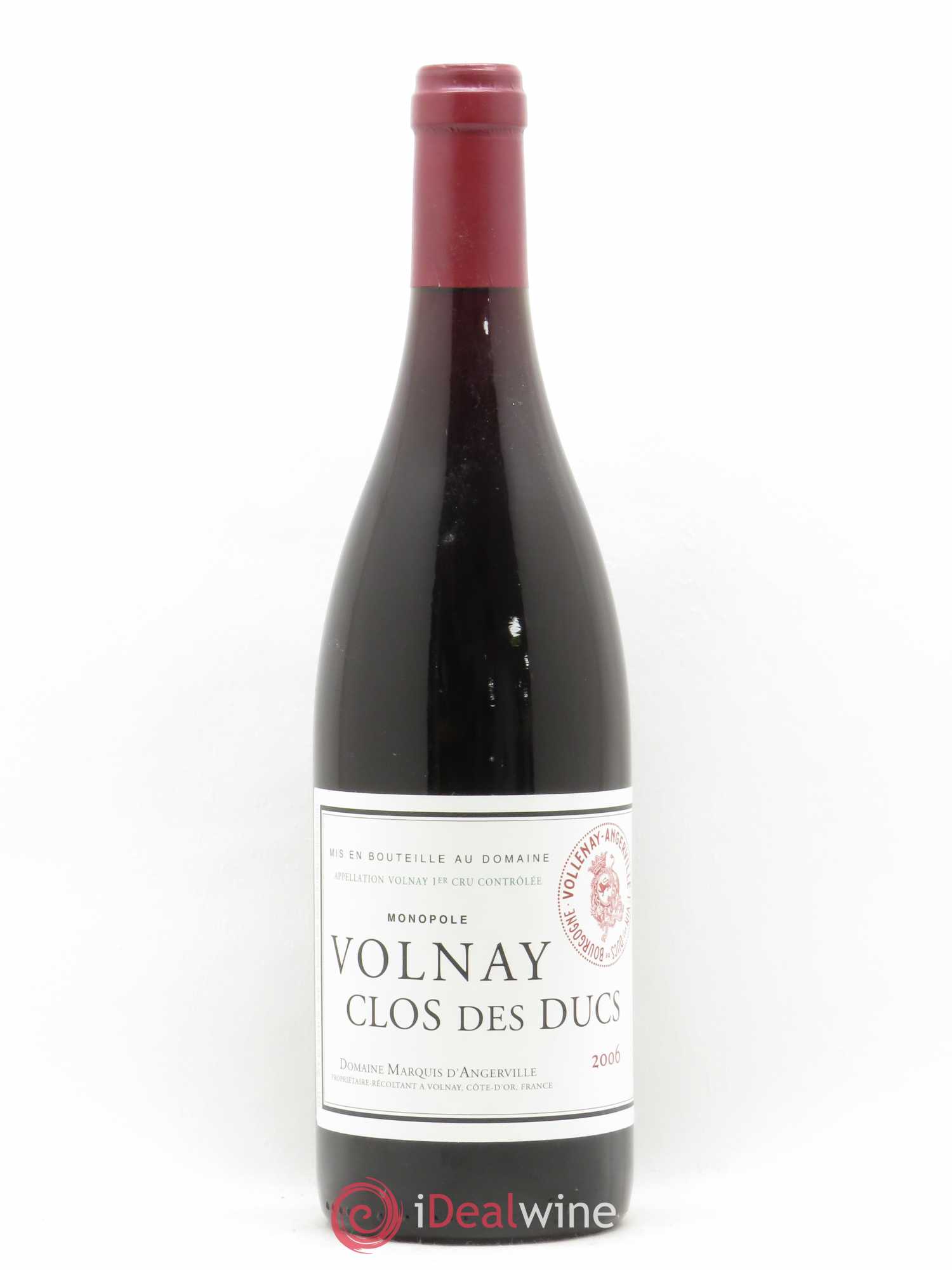 Volnay 1er Cru Clos des Ducs Marquis d'Angerville (Domaine) 2006 - Lotto di 1 bottiglia - 0