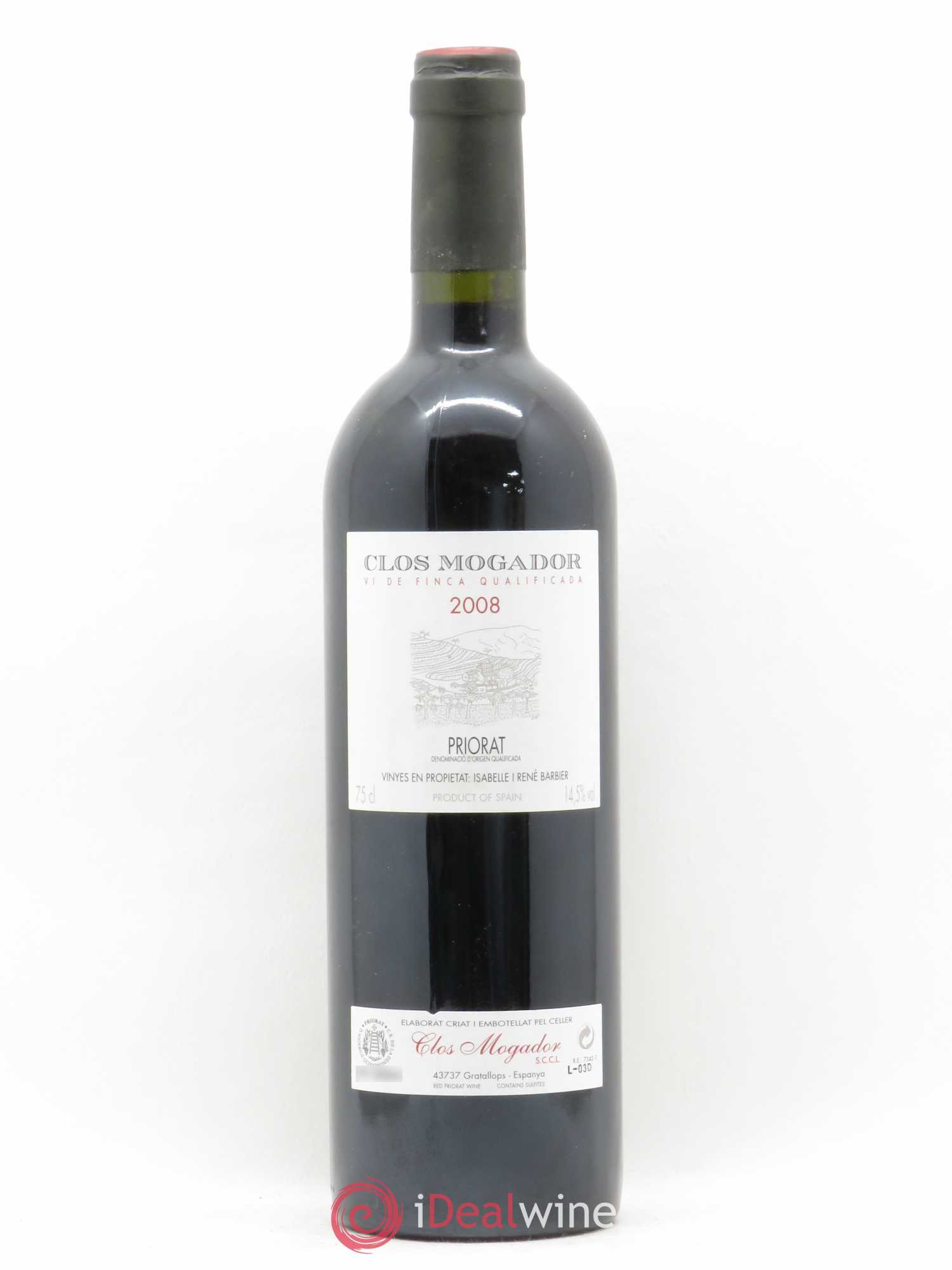 Priorat Clos Mogador DOCA René Barbier 2008 - Lot de 1 bouteille - 0
