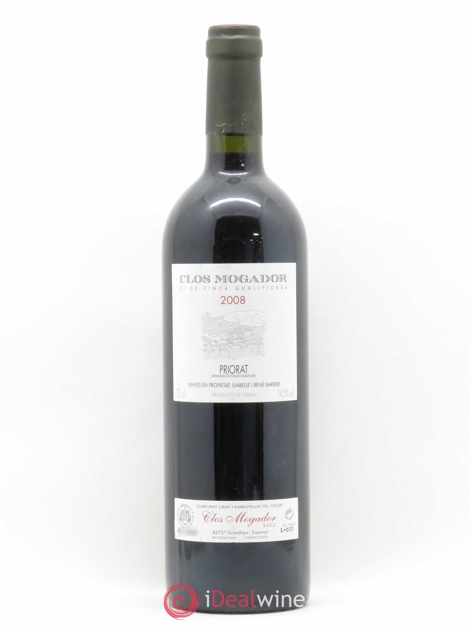 Priorat Clos Mogador DOCA René Barbier 2008 - Posten von 1 Flasche - 0