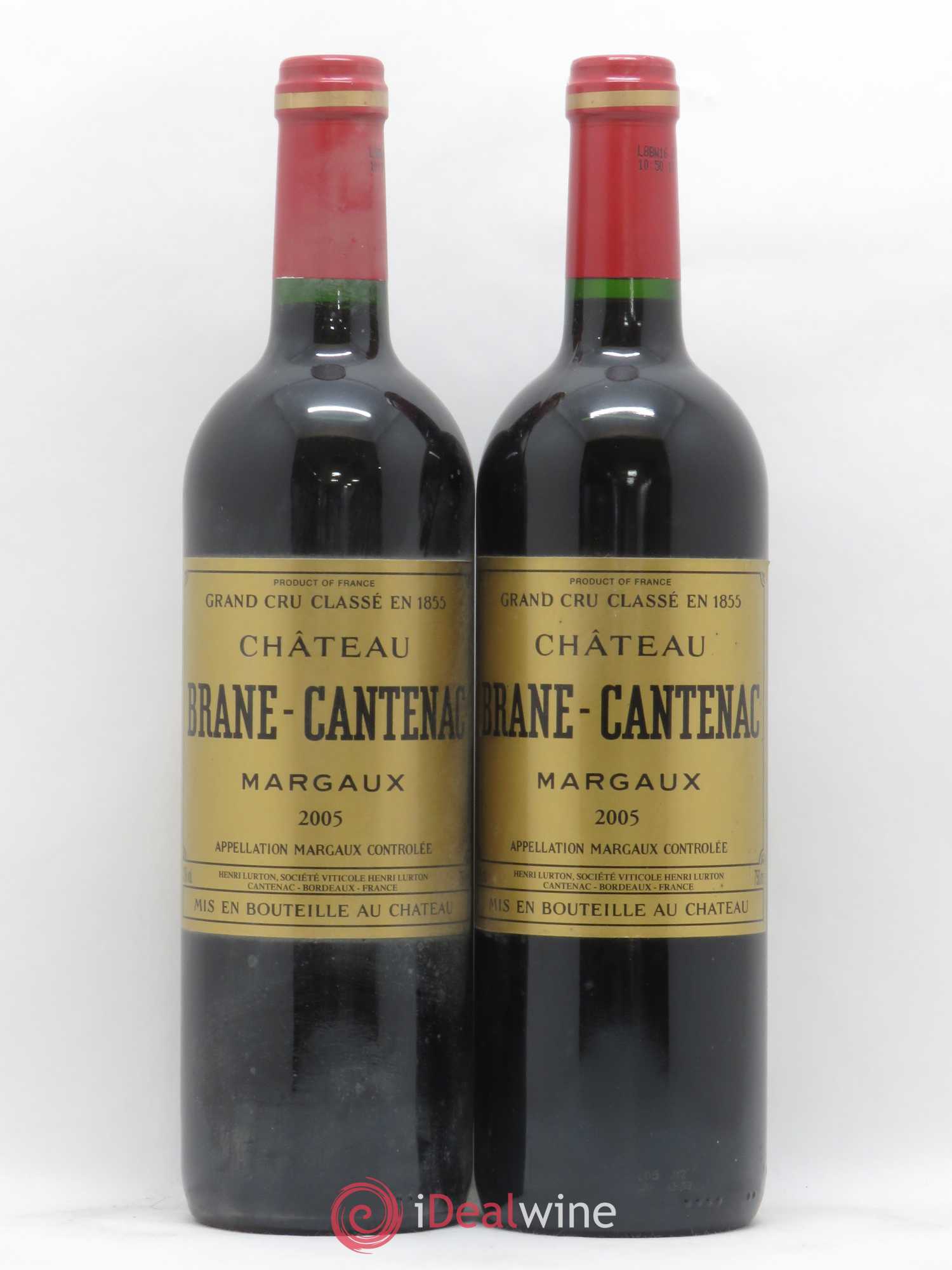 Château Brane Cantenac 2ème Grand Cru Classé 2005 - Lot de 2 bouteilles - 0