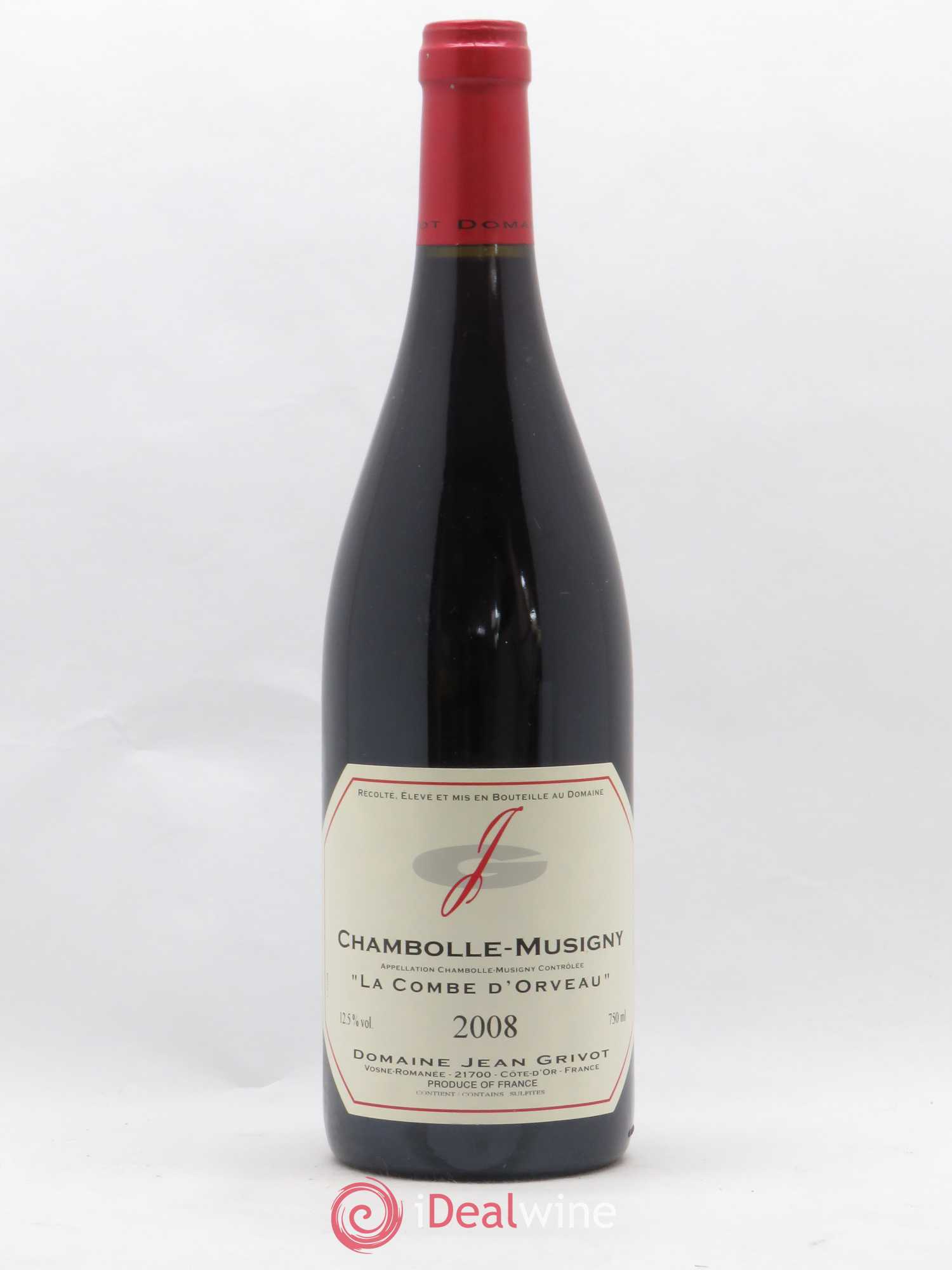 Chambolle-Musigny Combe d'Orveau Jean Grivot 2008 - Lot de 1 bouteille - 0