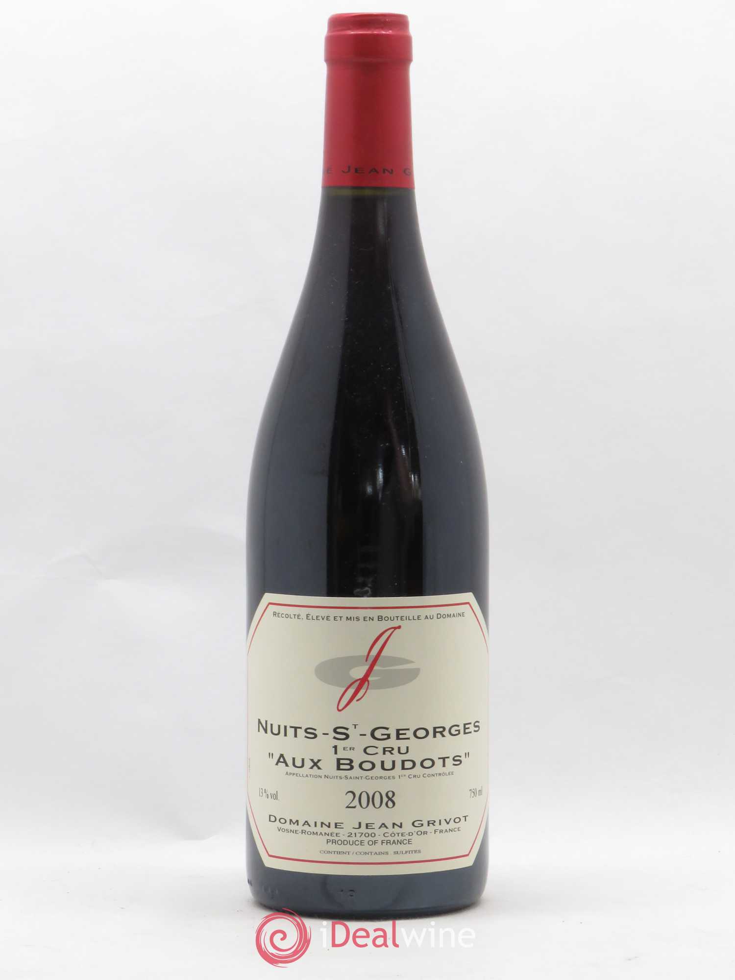 Nuits-Saint-Georges 1er Cru Aux Boudots Jean Grivot 2008 - Lot de 1 bouteille - 0