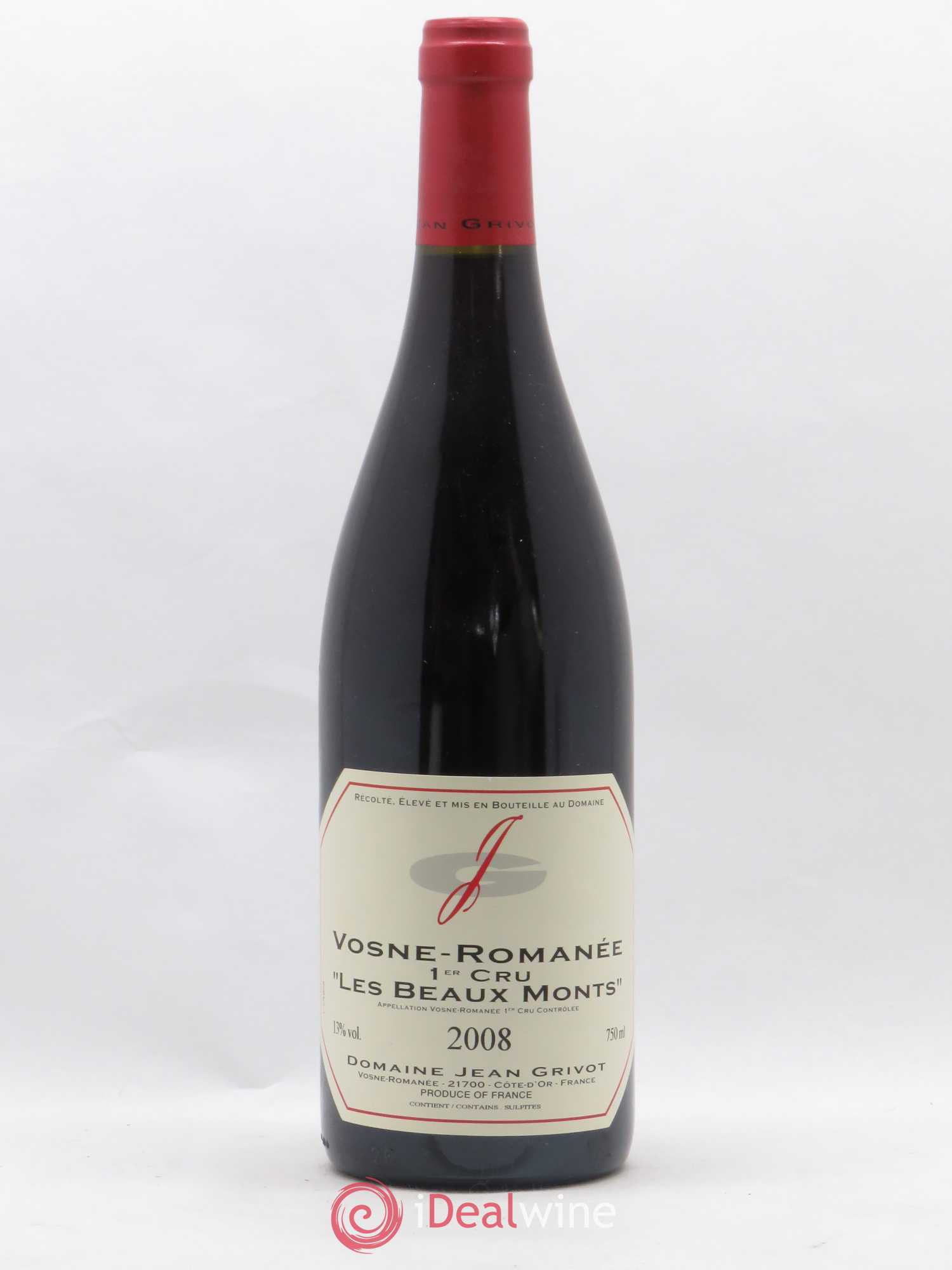 Vosne-Romanée 1er Cru Les Beaux-Monts Jean Grivot 2008 - Lot de 1 bouteille - 0