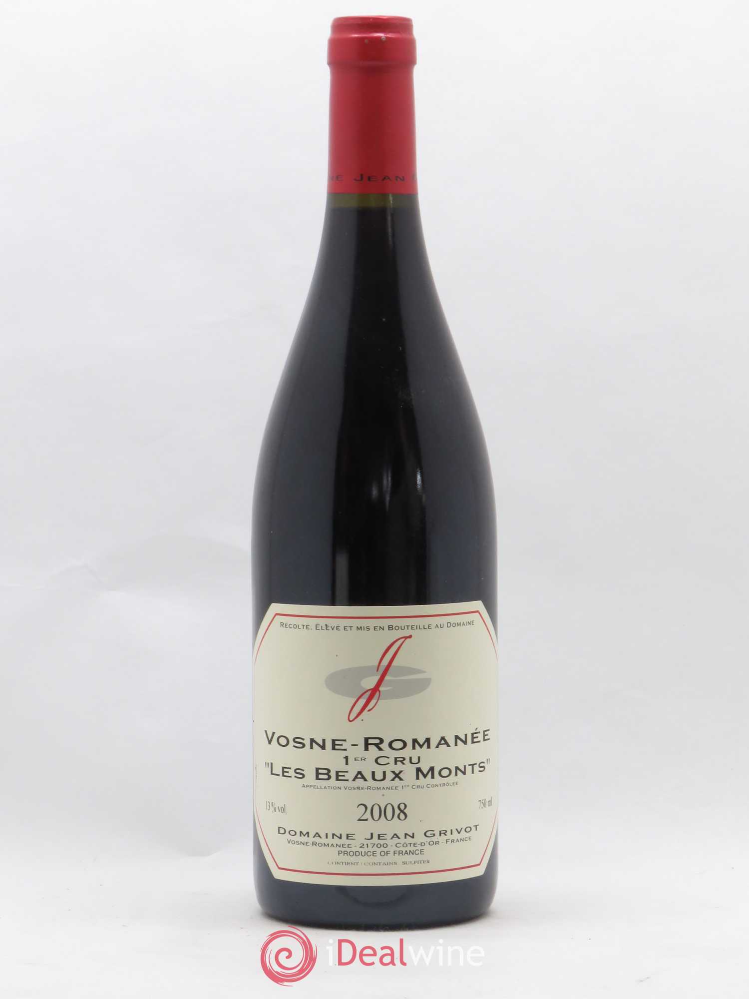 Vosne-Romanée 1er Cru Les Beaux-Monts Jean Grivot 2008 - Lot de 1 bouteille - 0