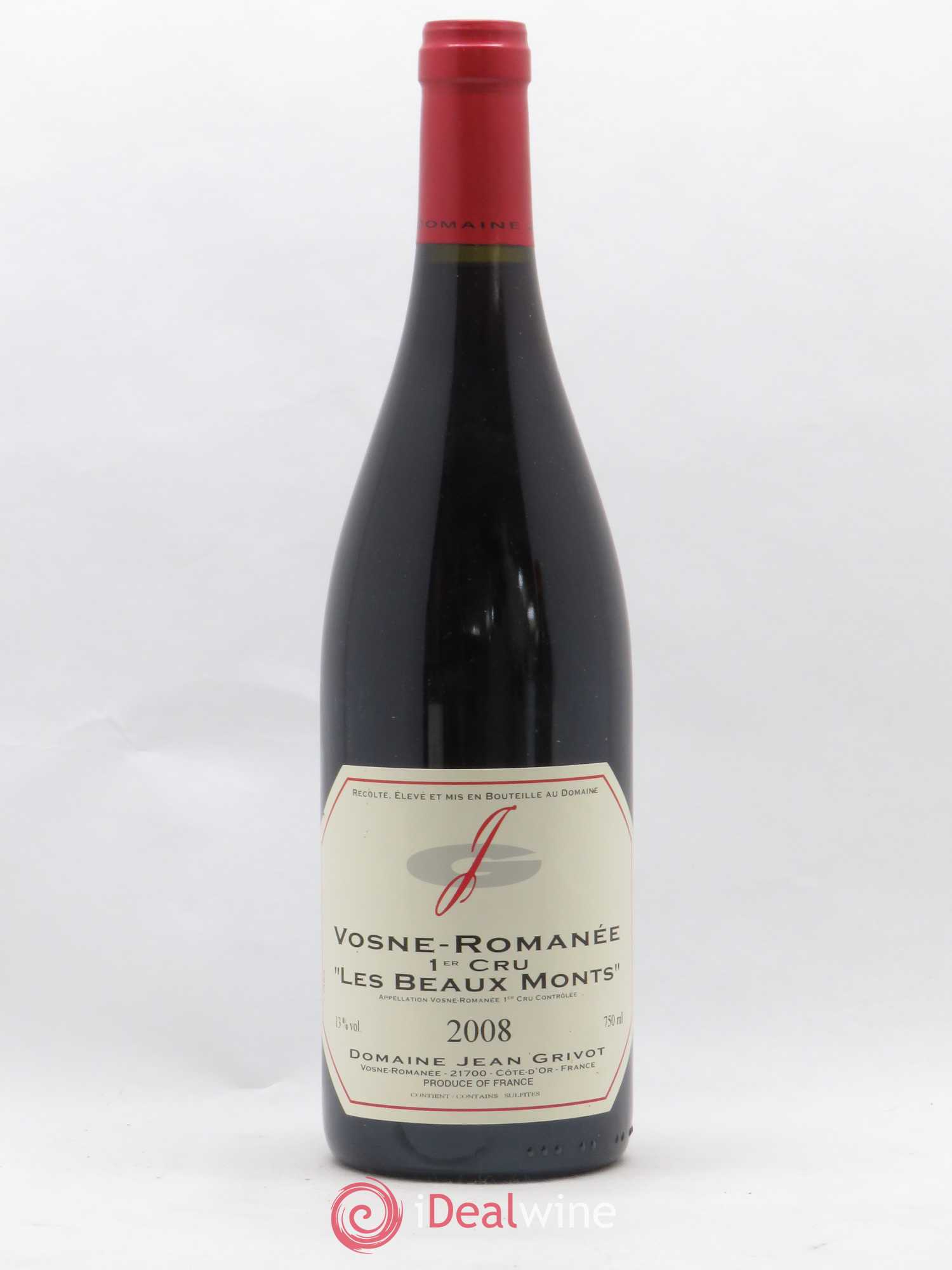 Vosne-Romanée 1er Cru Les Beaux-Monts Jean Grivot 2008 - Lot de 1 bouteille - 0