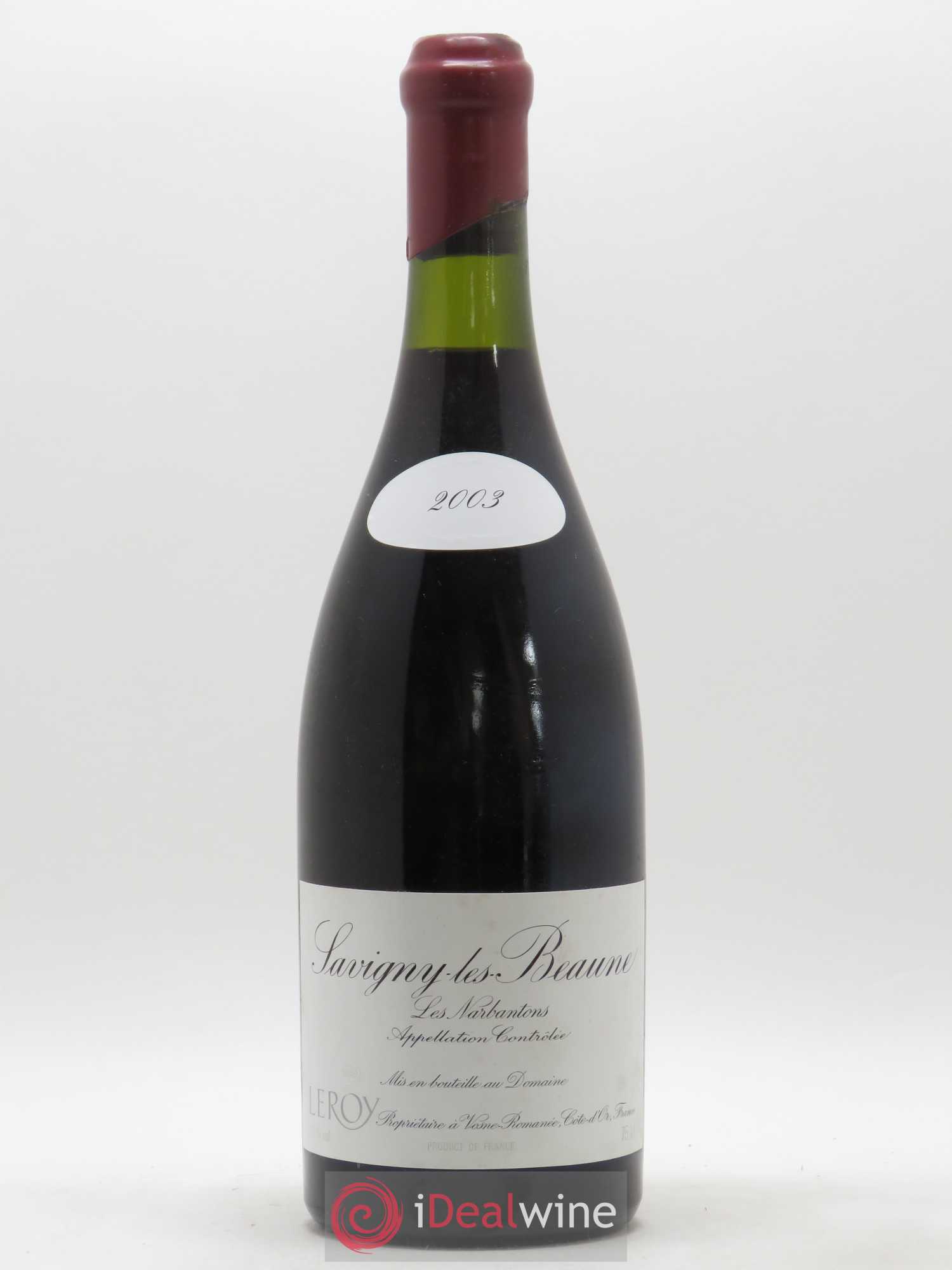 Savigny-lès-Beaune 1er Cru Les Narbantons Leroy (Domaine) 2003 - Lot de 1 bouteille - 0