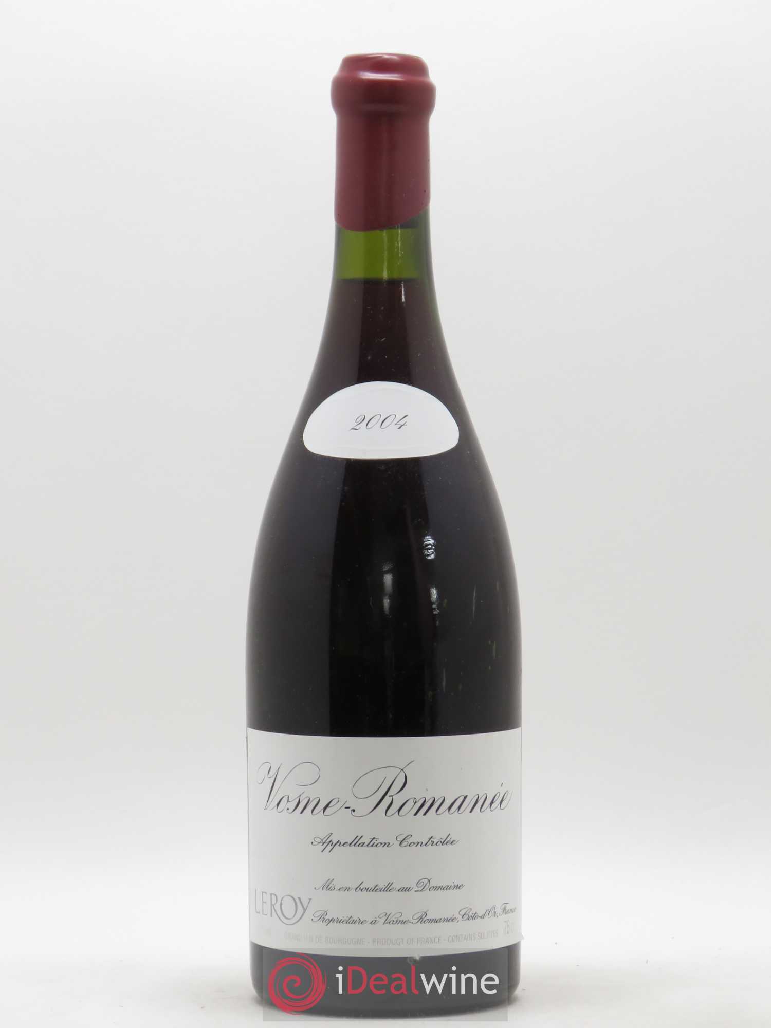 Vosne-Romanée Leroy (Domaine) 2004 - Lot de 1 bouteille - 0