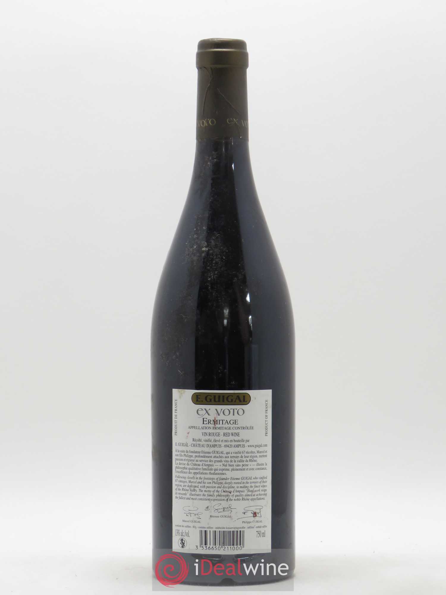Ermitage Ex Voto Guigal 2006 - Lot de 1 bouteille - 1