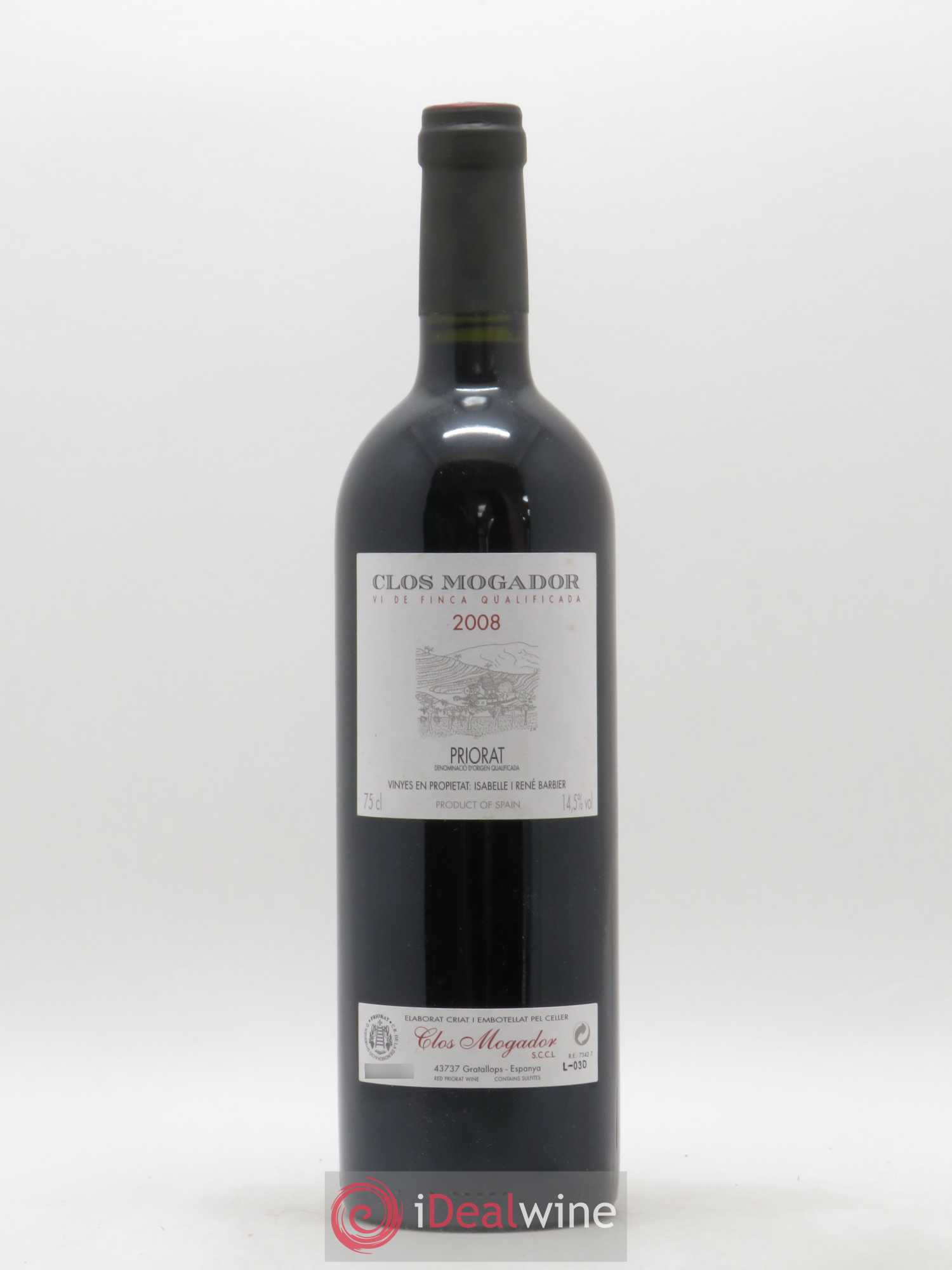Priorat Clos Mogador DOCA René Barbier 2008 - Lot de 1 bouteille - 0