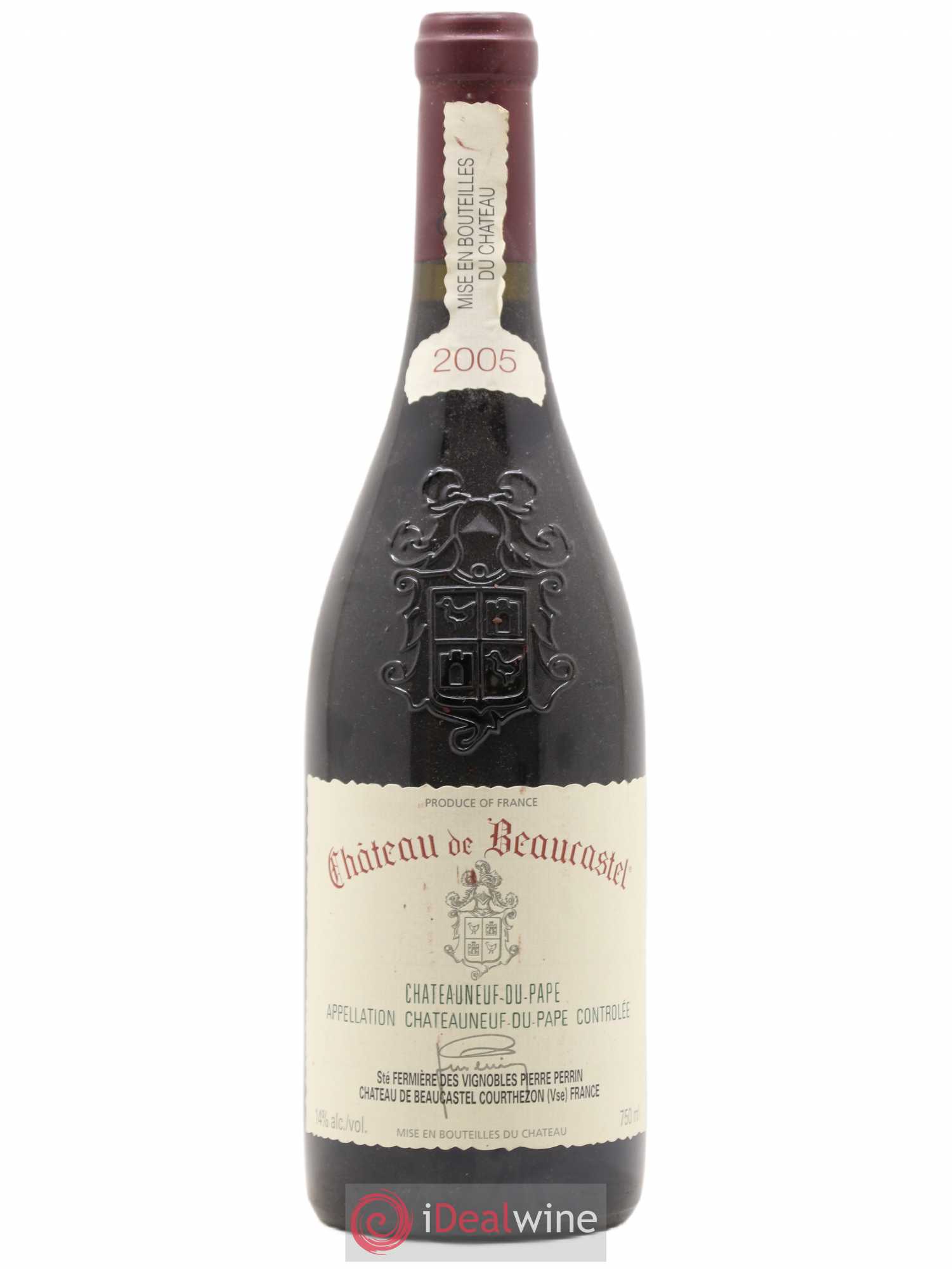 Châteauneuf-du-Pape Château de Beaucastel Famille Perrin 2005 - Lot de 1 bouteille - 0