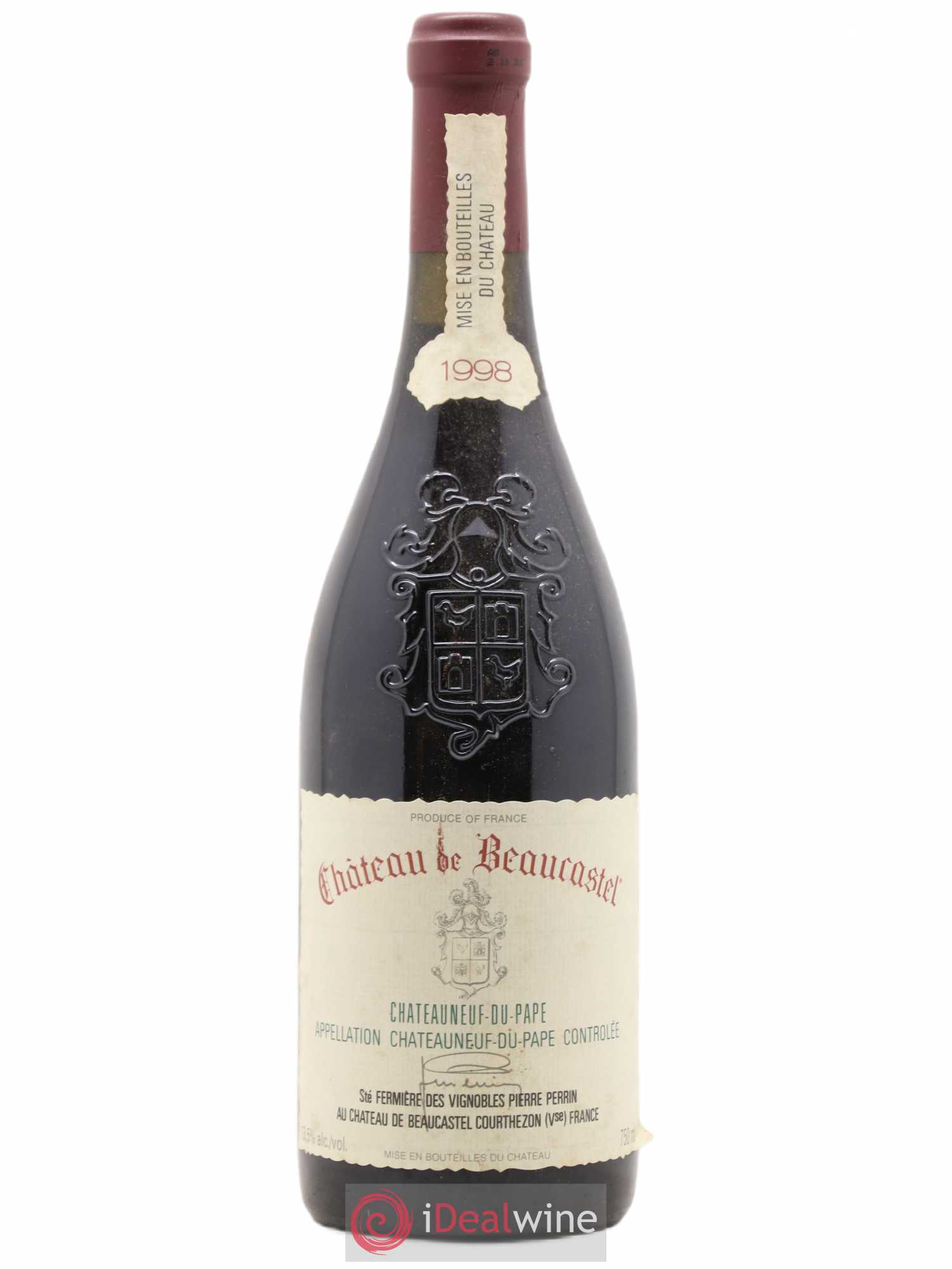 Châteauneuf-du-Pape Château de Beaucastel Famille Perrin 1998 - Lot de 1 bouteille - 0