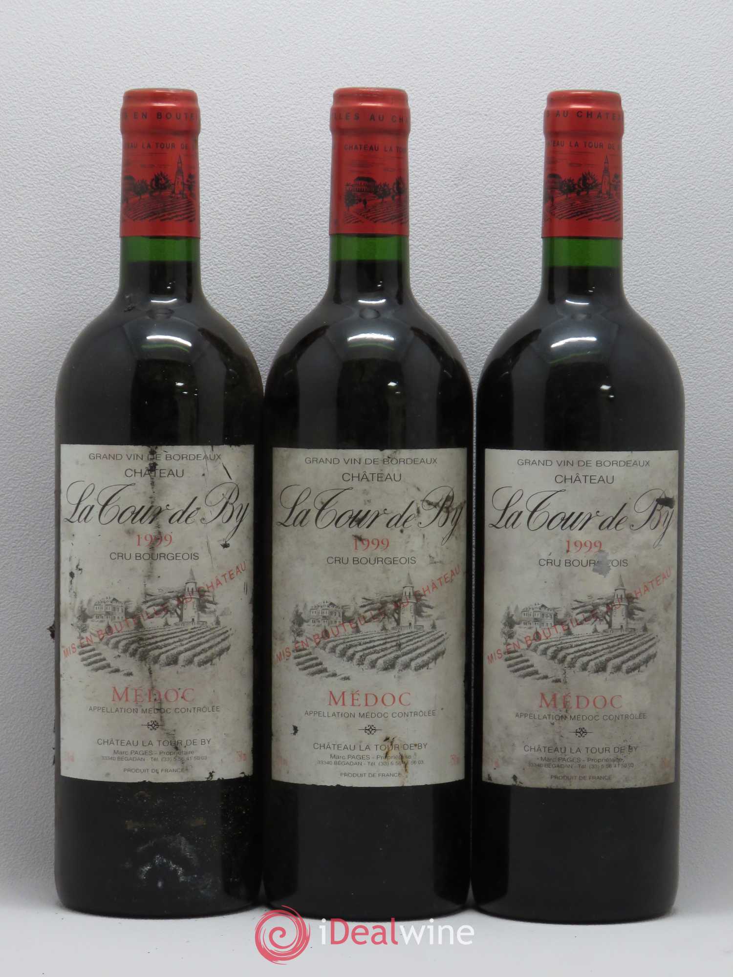 Château La Tour de By Cru Bourgeois 1999 - Lot de 12 bouteilles - 1