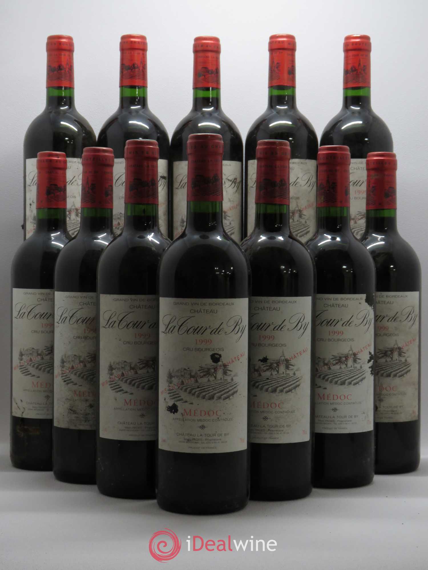 Château La Tour de By Cru Bourgeois 1999 - Lot de 12 bouteilles - 0