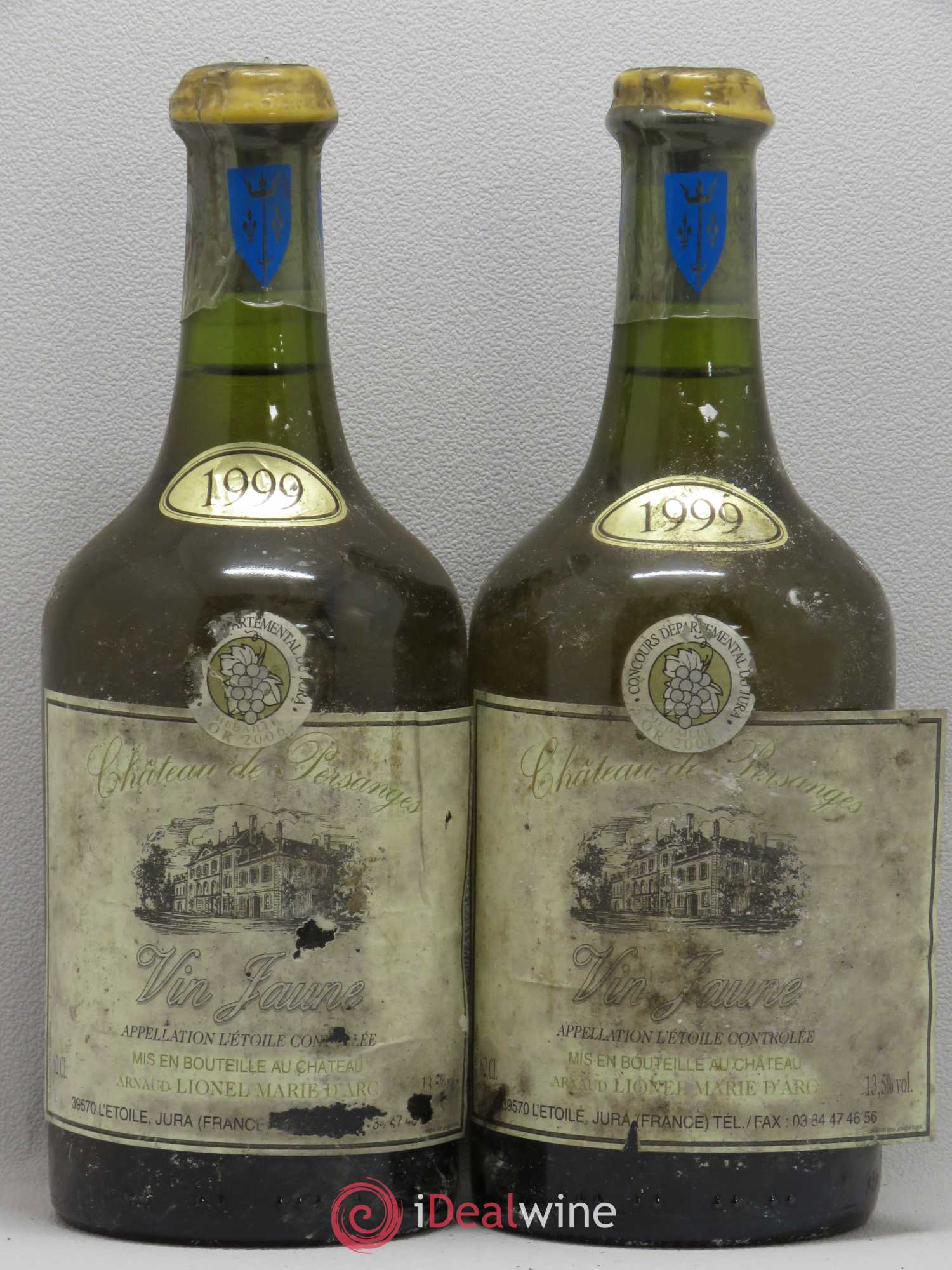 L'Etoile Vin Jaune Château de Persanges 1999 - Posten von 2 Flaschen - 0