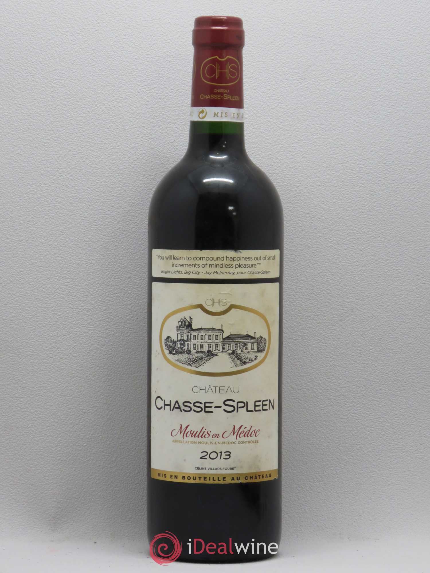 Château Chasse Spleen 2013 - Lot de 1 bouteille - 0